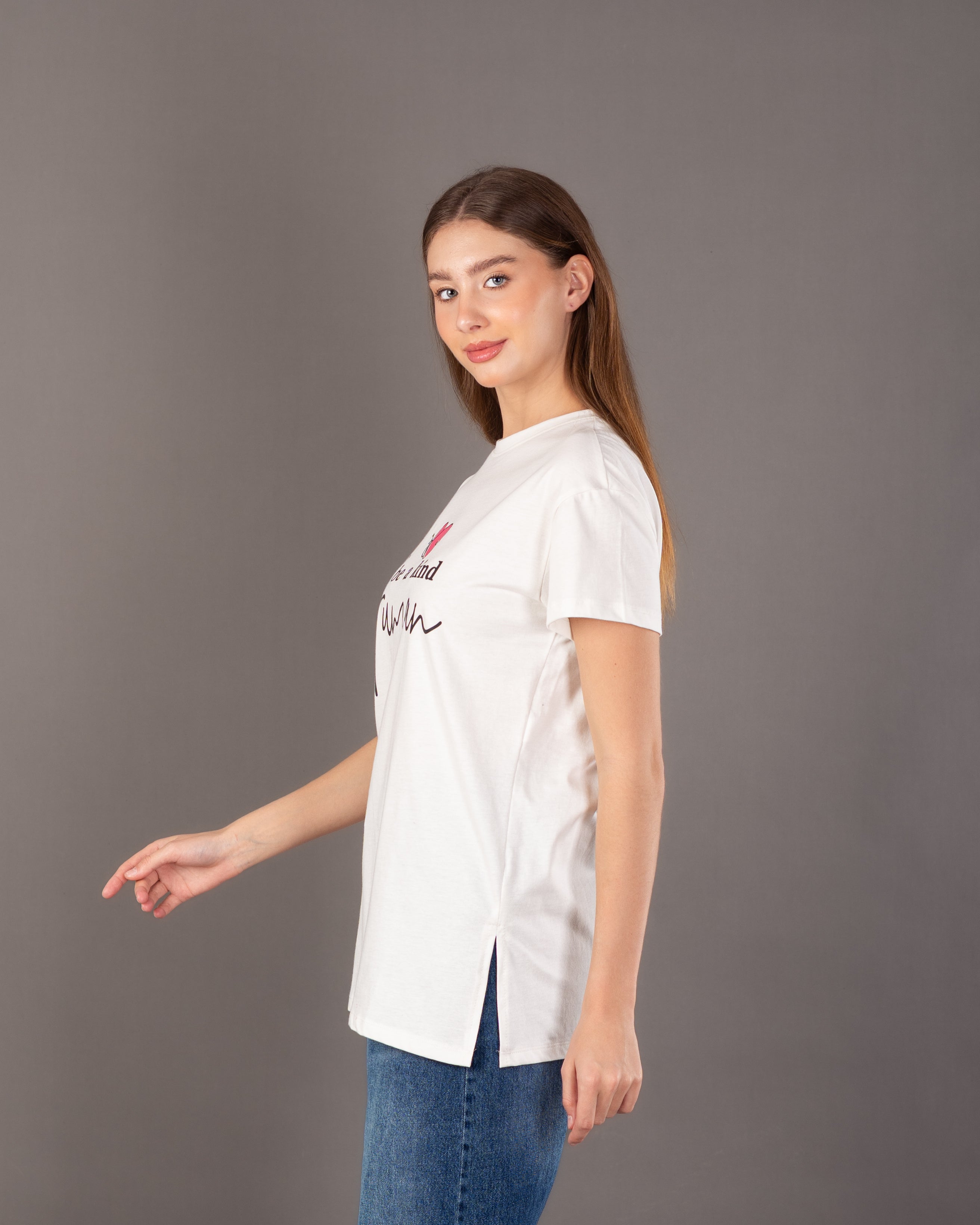 Small Heart Print T-Shirt