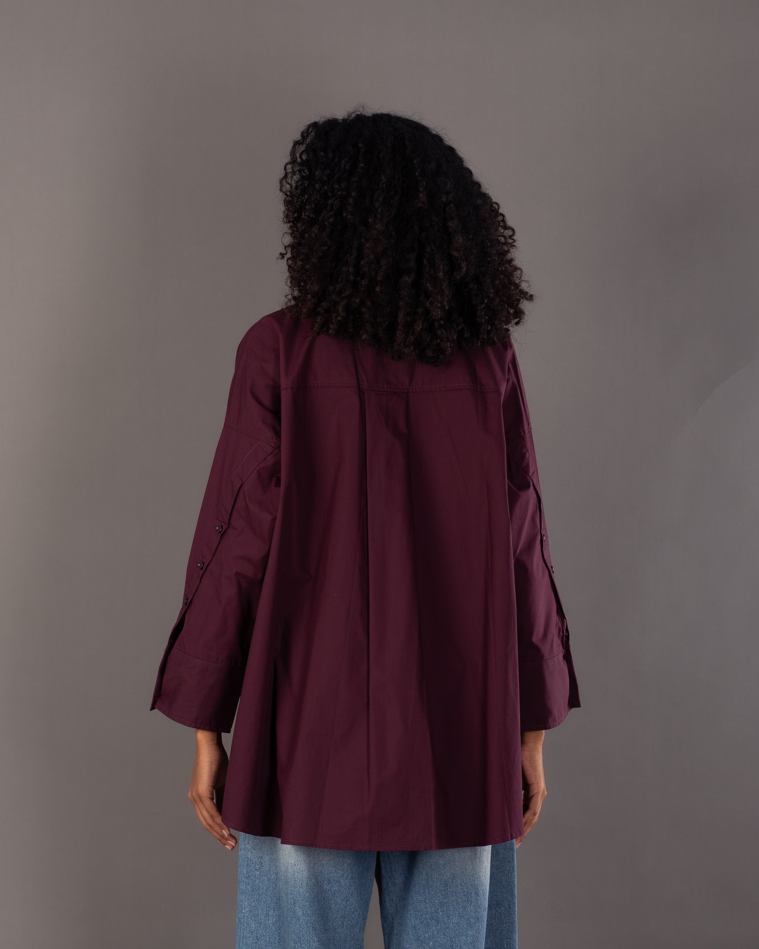 قميص سادة - بجيب كبير 