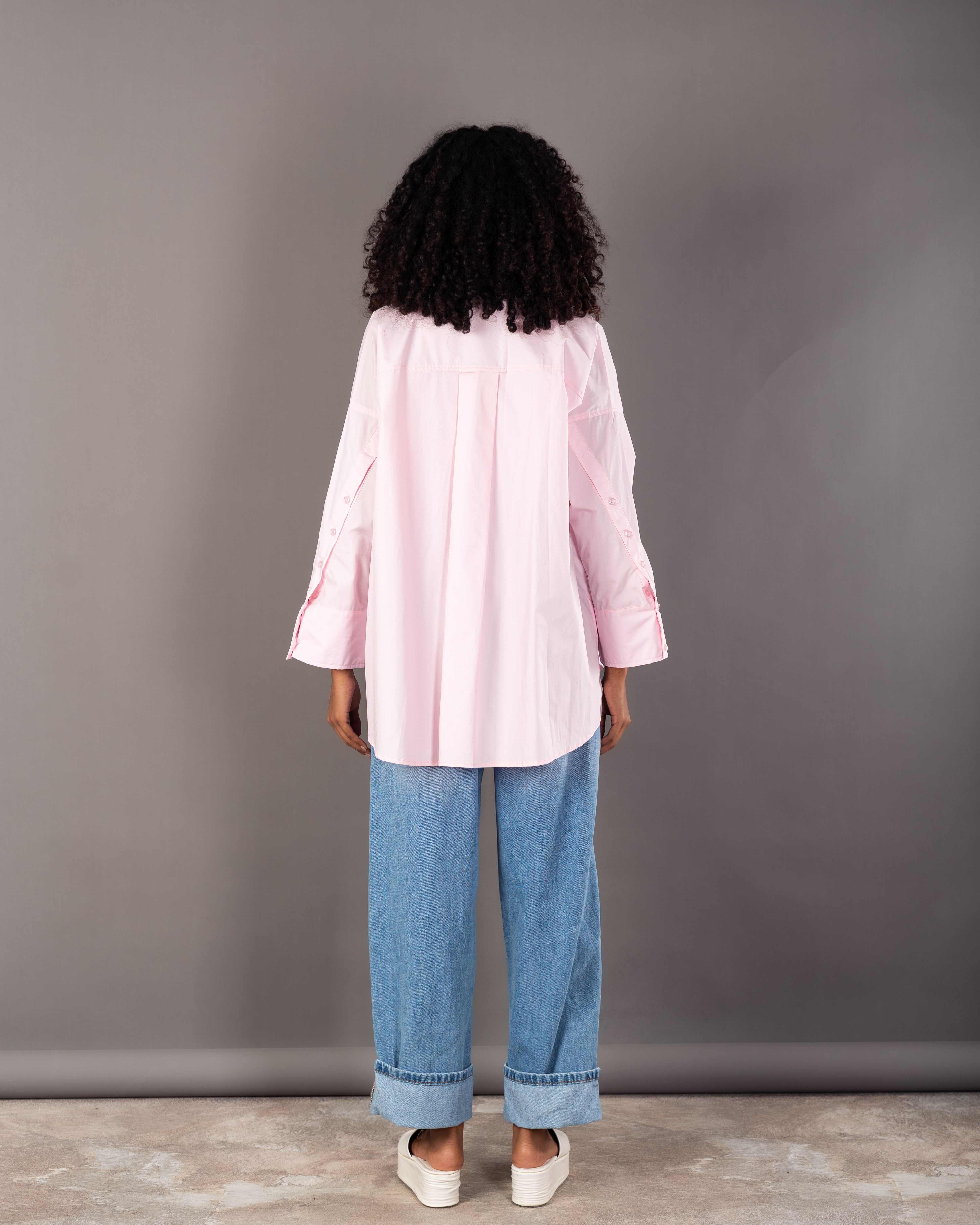 قميص سادة - بجيب كبير 