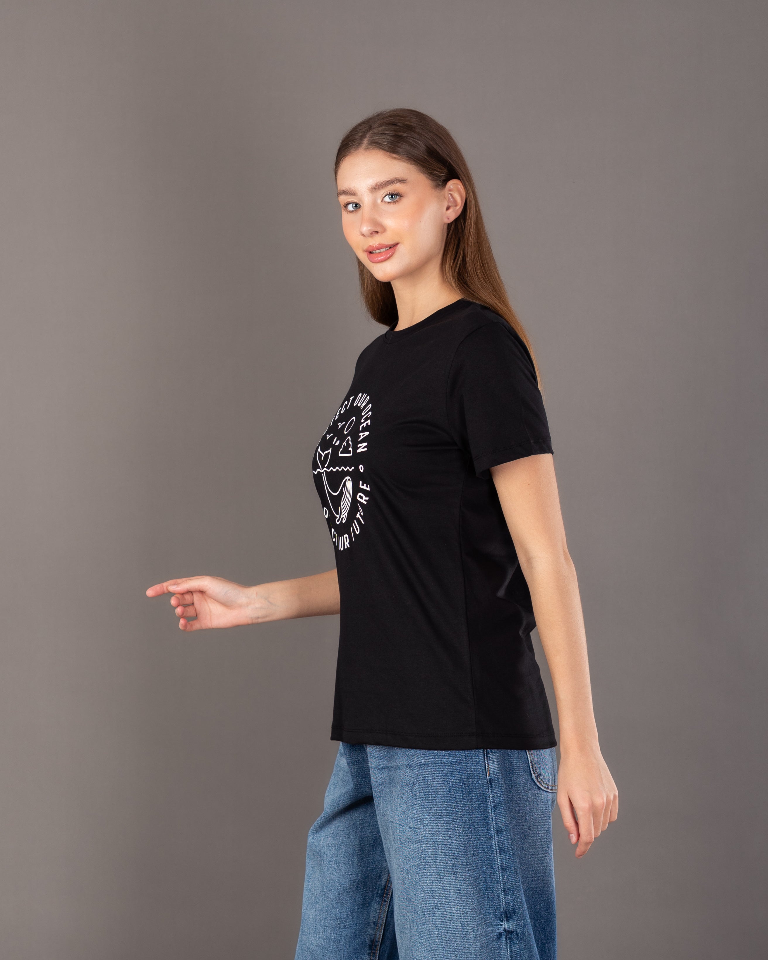 Dolphin Print T-Shirt