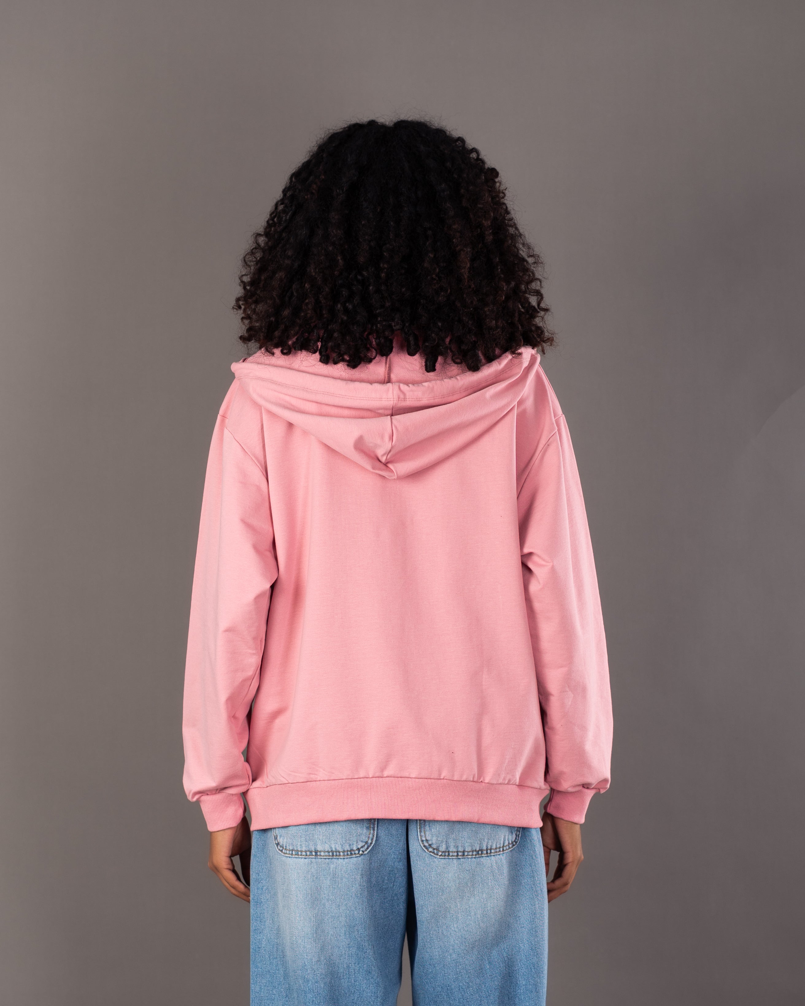 Plain Zip Up - Sweatshirt
