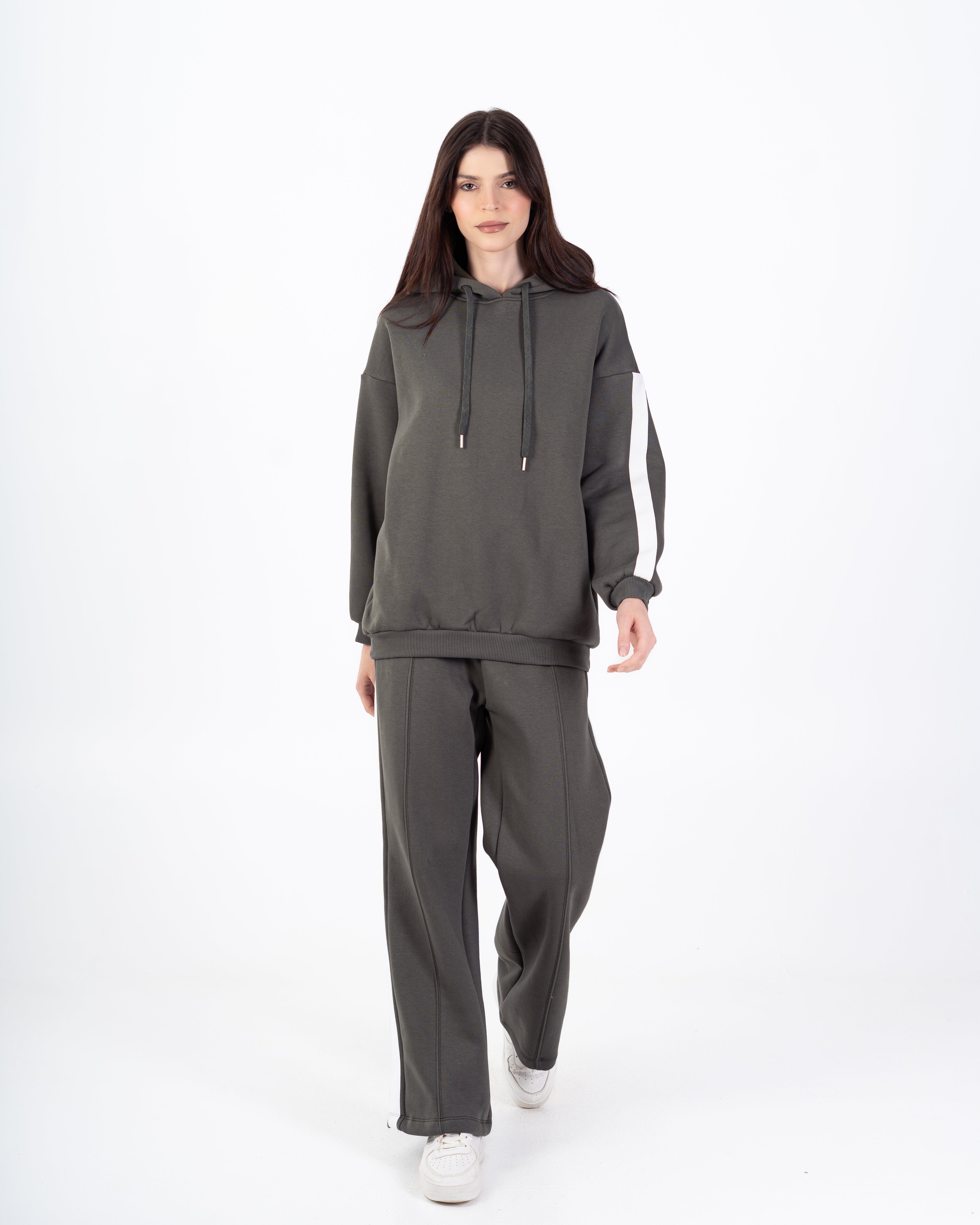 Plain Sweatshirt – (Arm-Length Stripe)