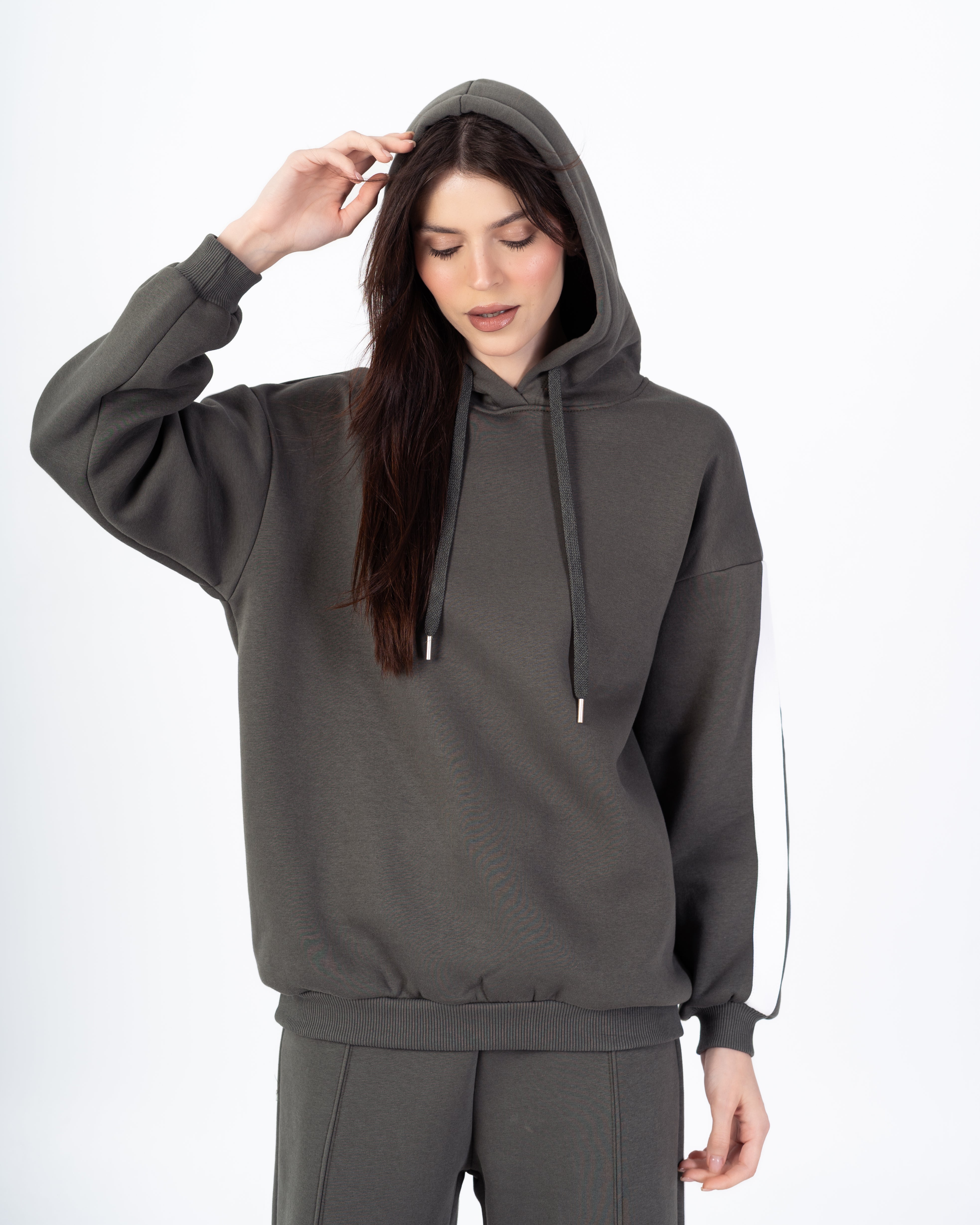 Plain Sweatshirt – (Arm-Length Stripe)