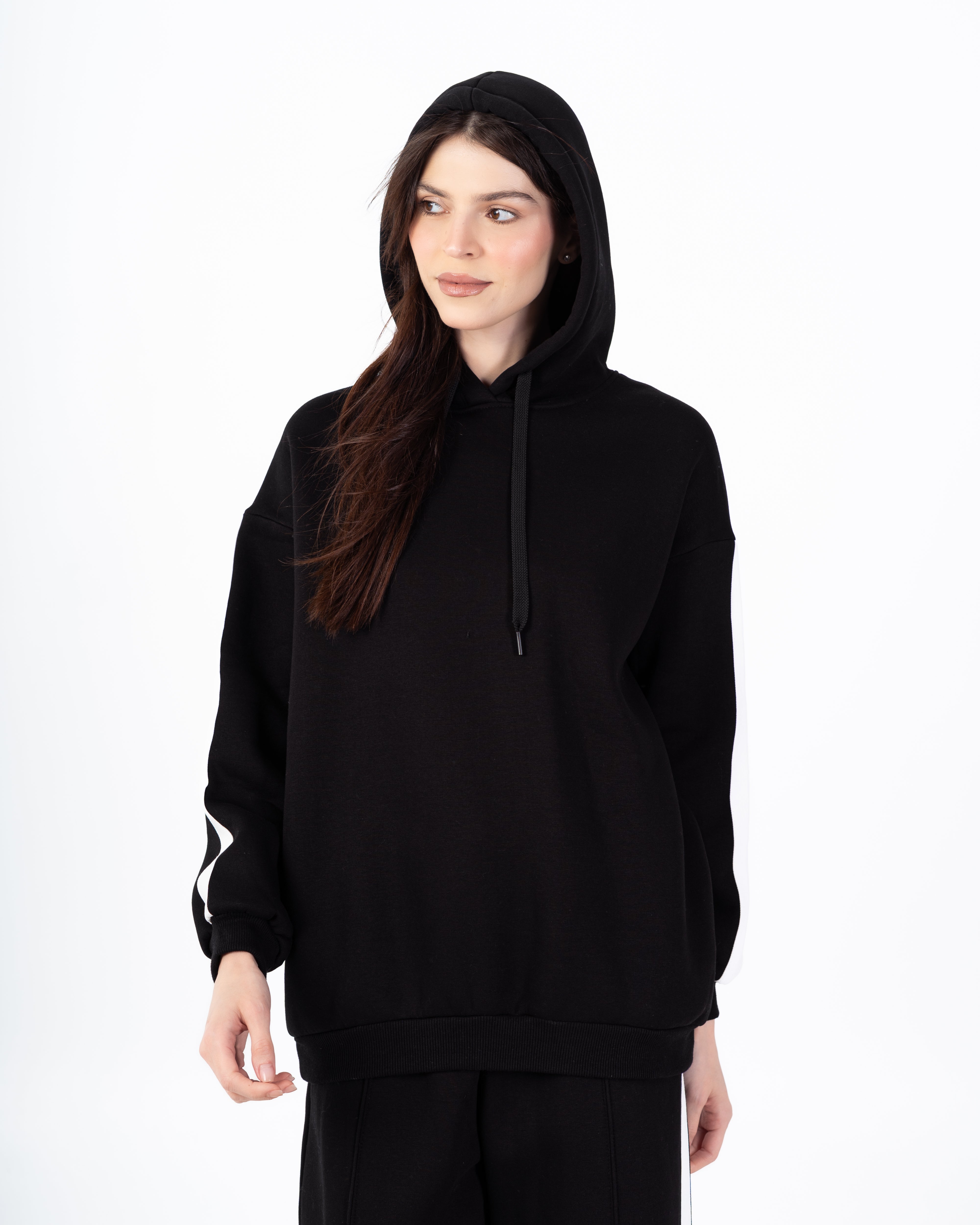 Plain Sweatshirt – (Arm-Length Stripe)