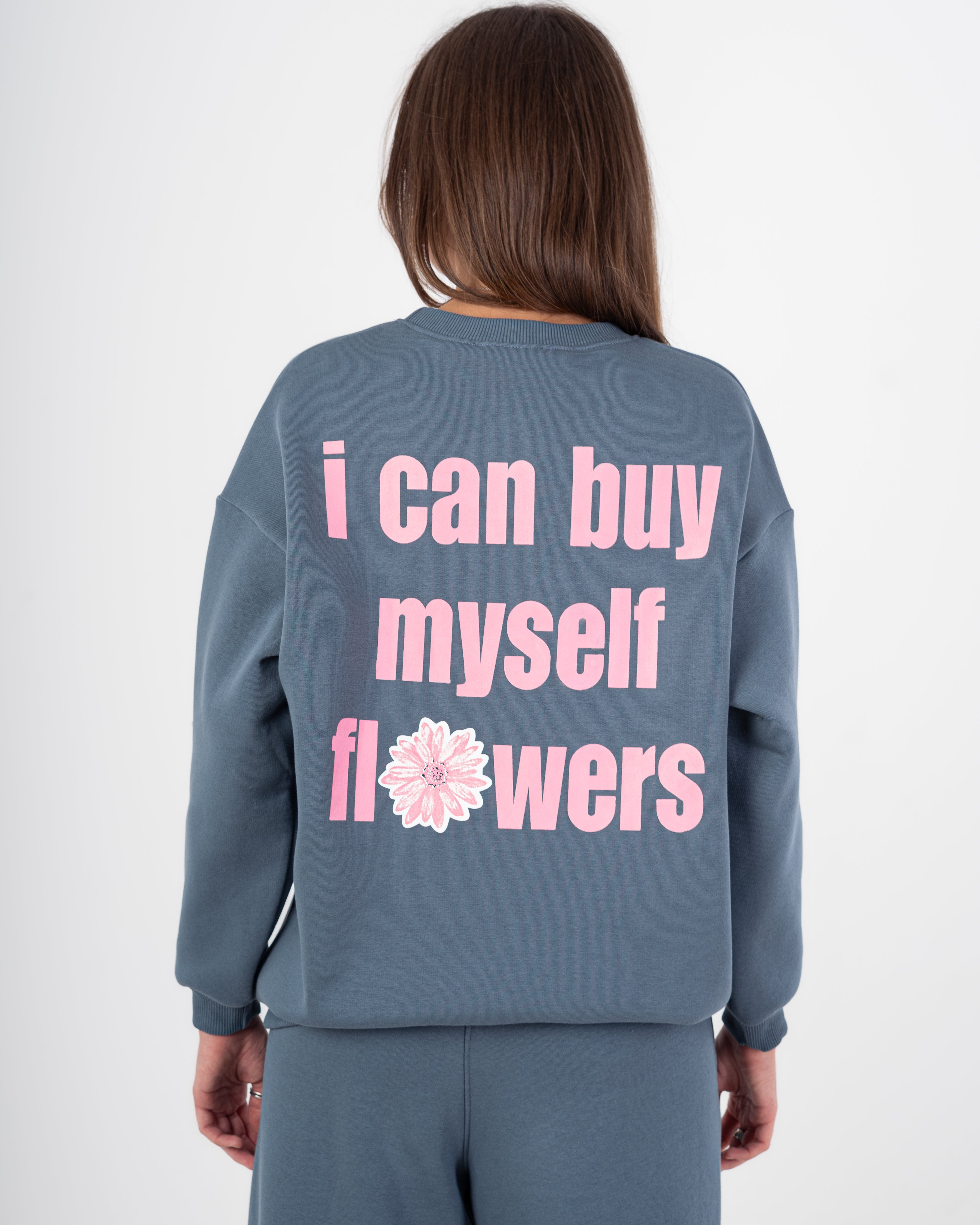 Sweatshirt With - Flower Print