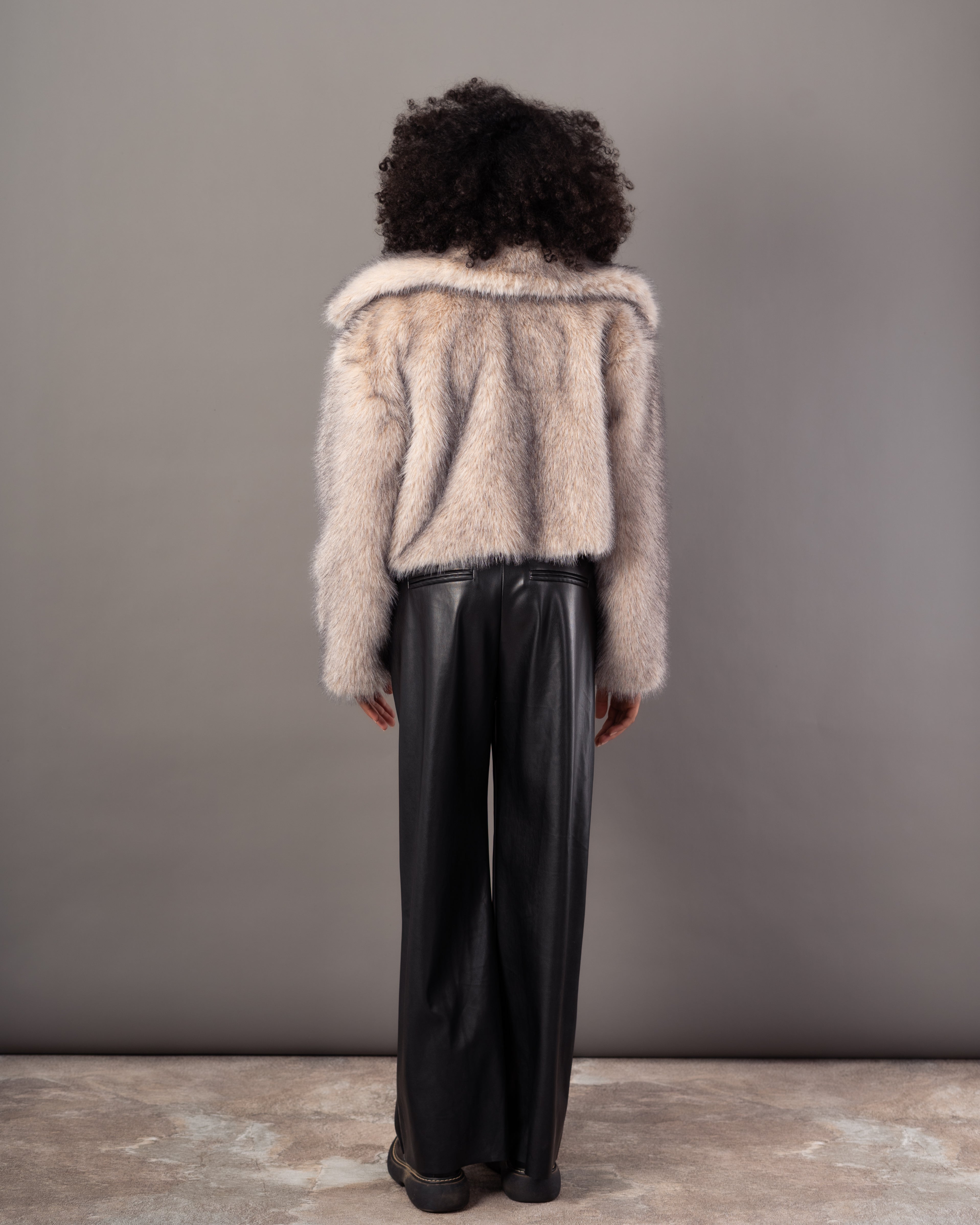 Fur Jacket – Plain (Zipper)