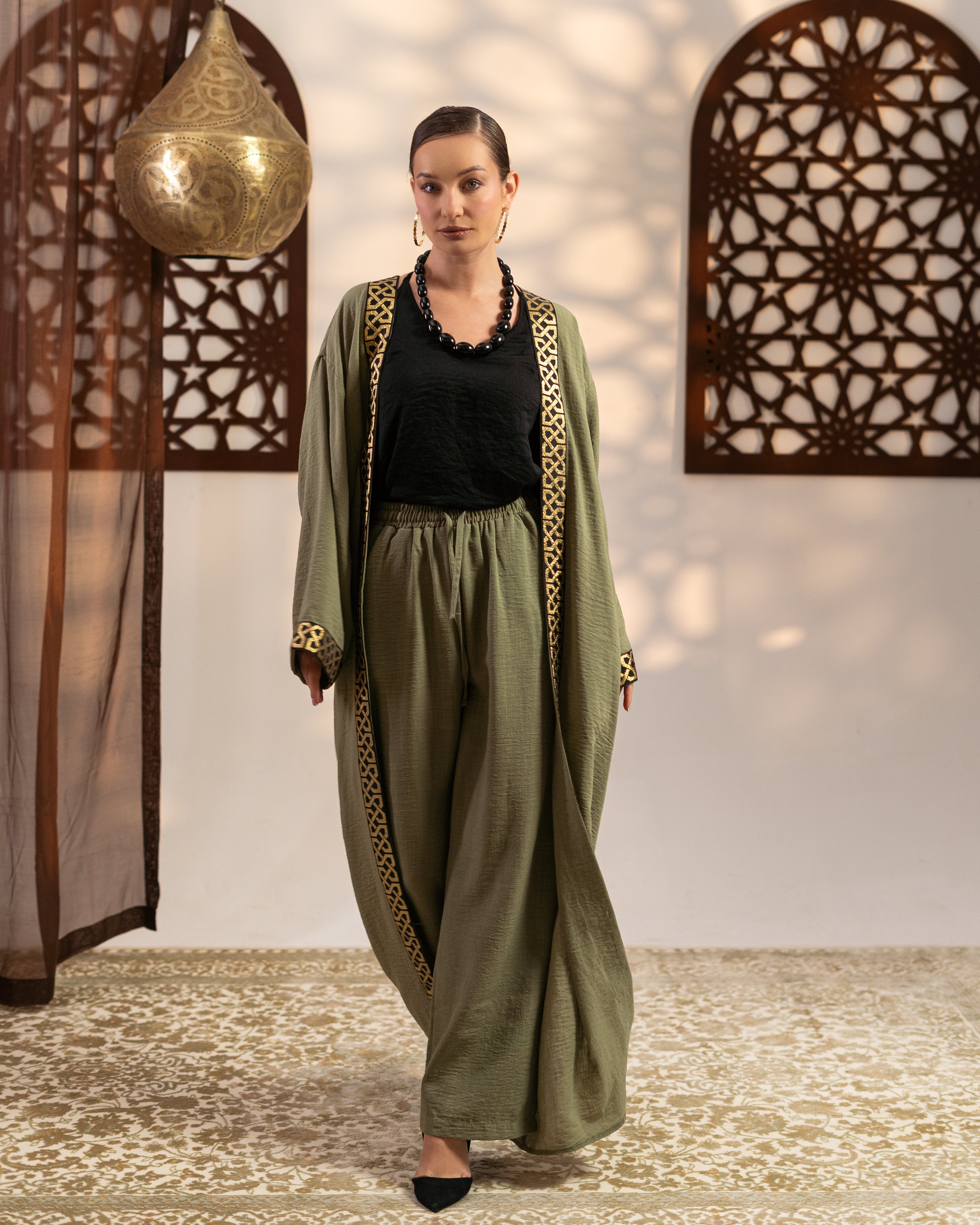 Linen Trouser - With Drawstring (Wide-Leg)