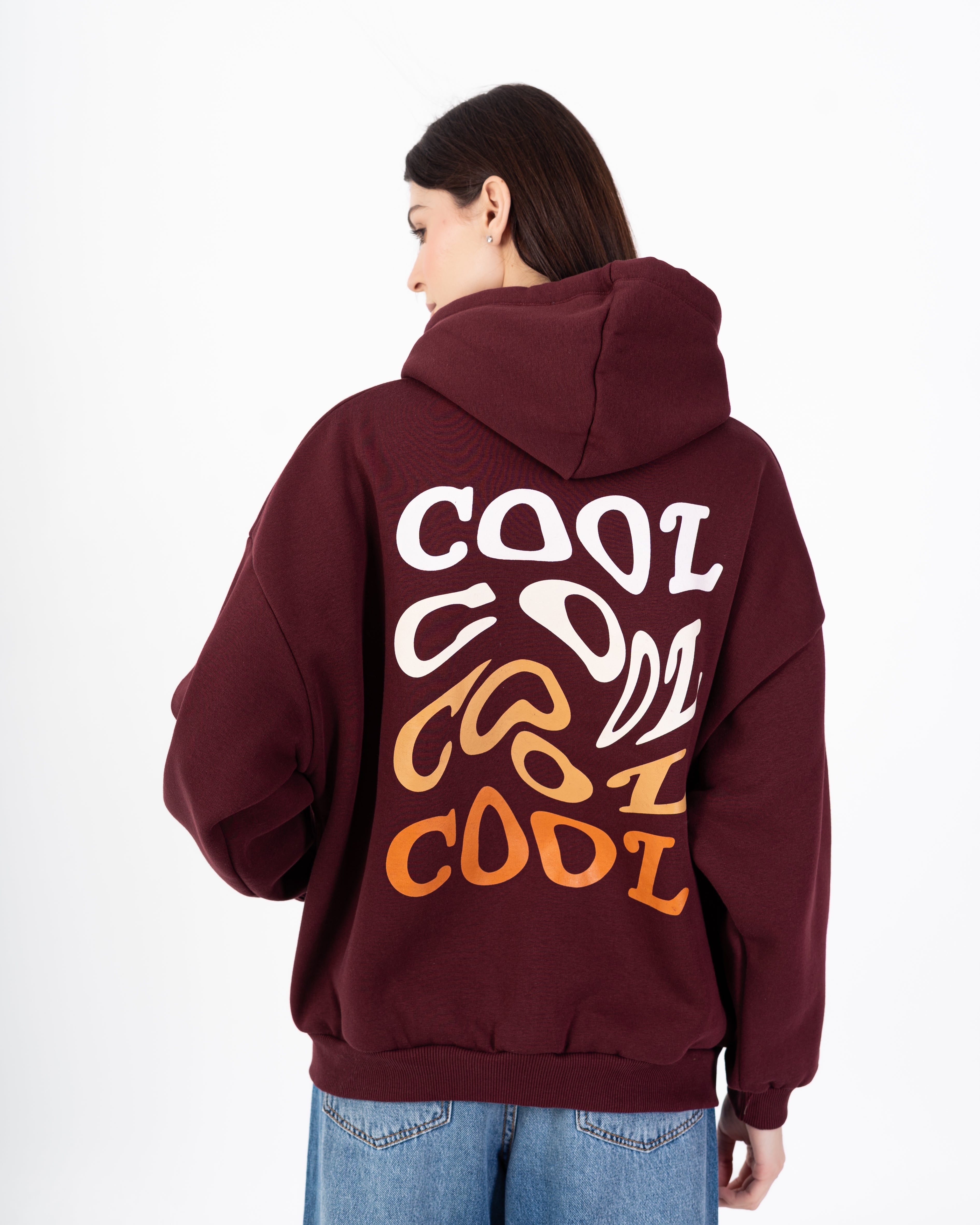 سويت شيرت – طباعة خلفية (نص مموج)