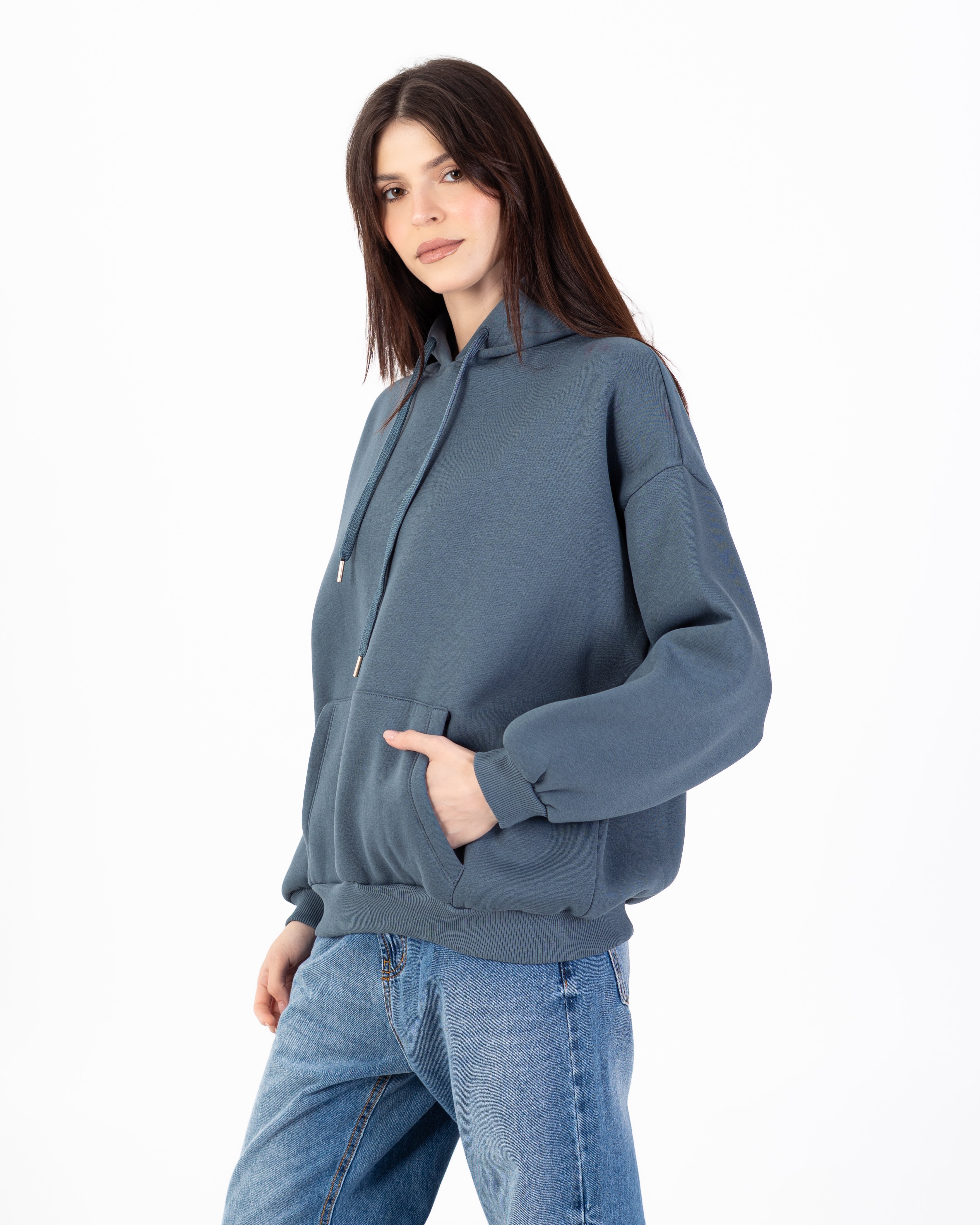 سويت شيرت – طباعة خلفية (نص مموج)