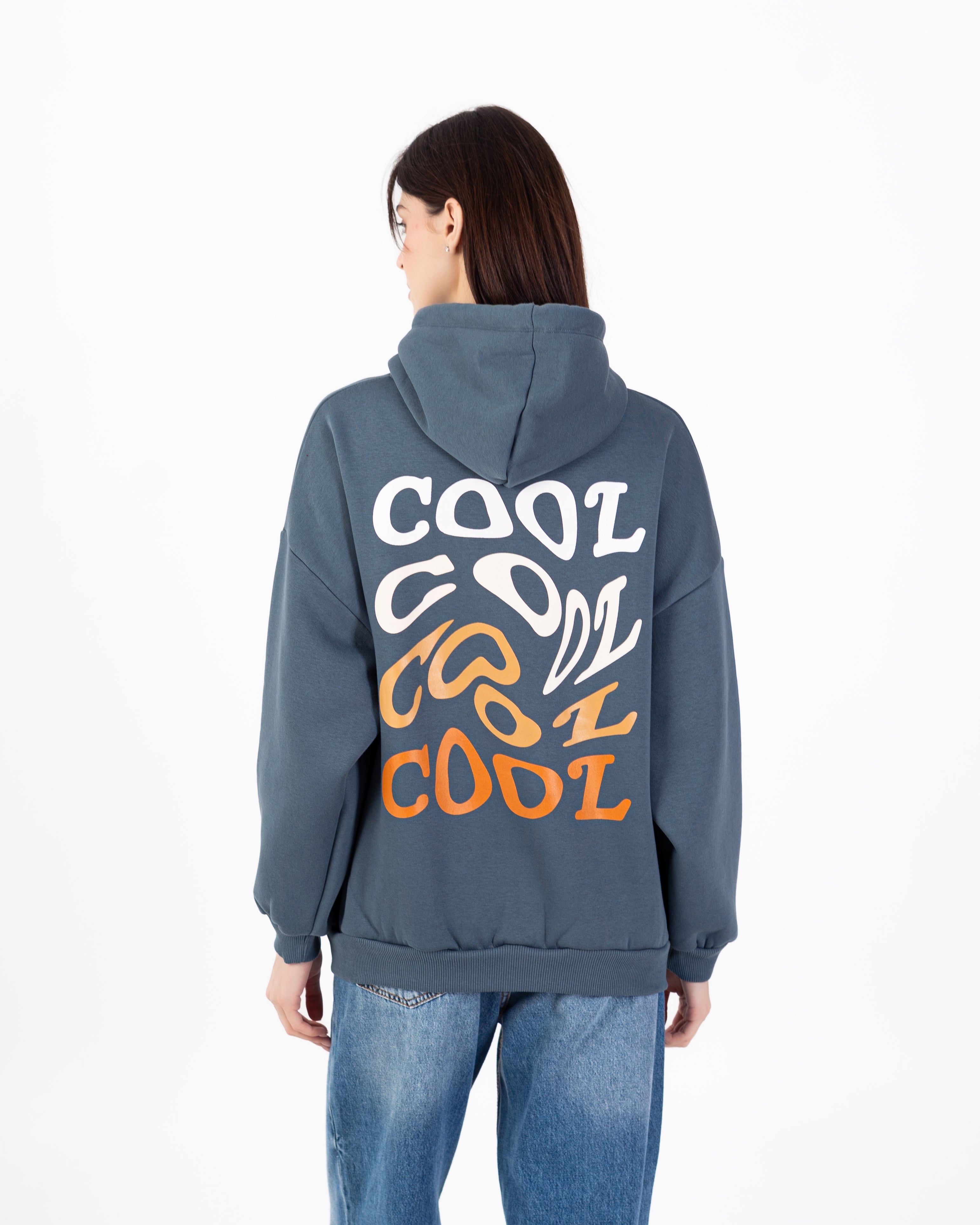 سويت شيرت – طباعة خلفية (نص مموج)