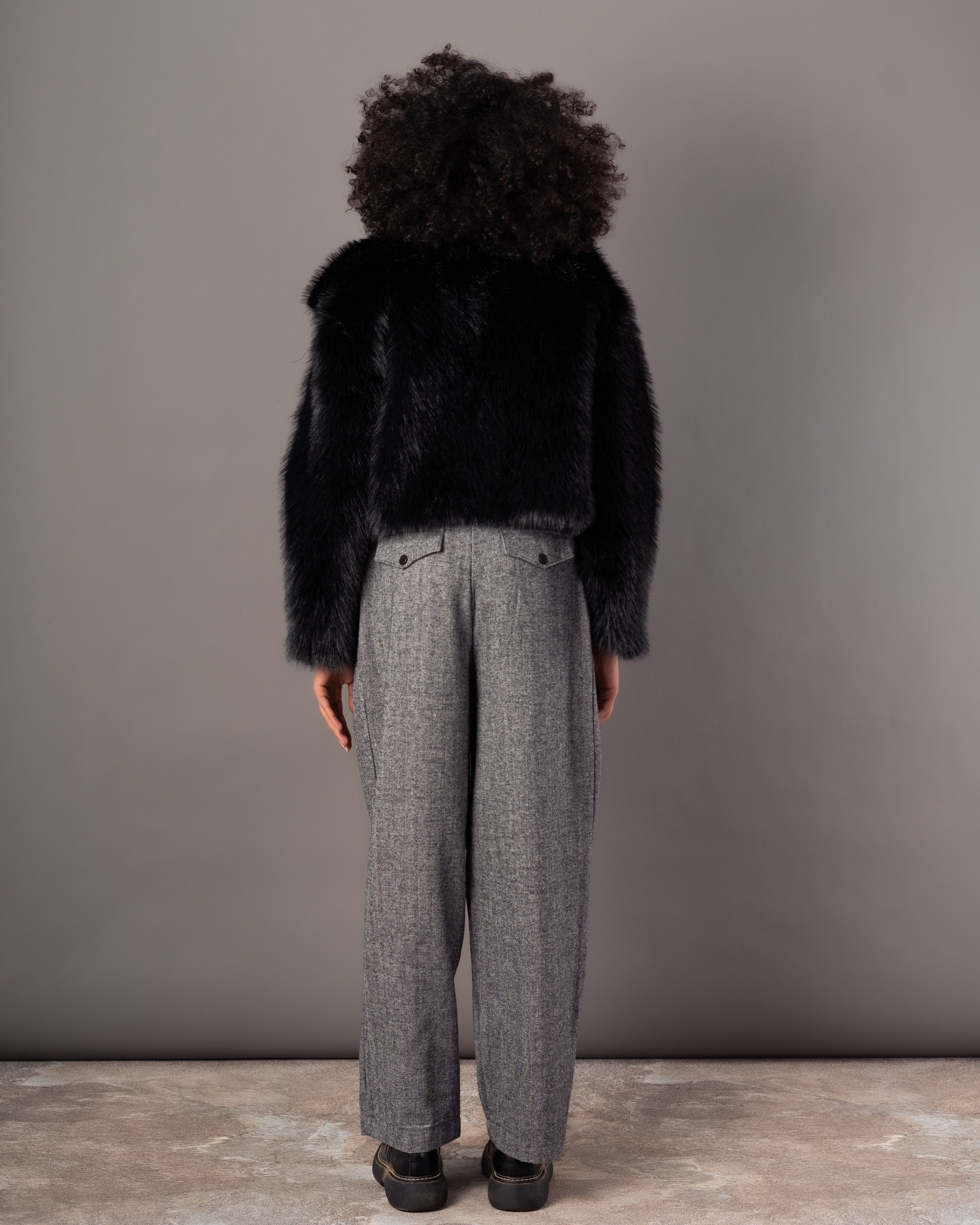 Fur Jacket – Plain (Zipper)