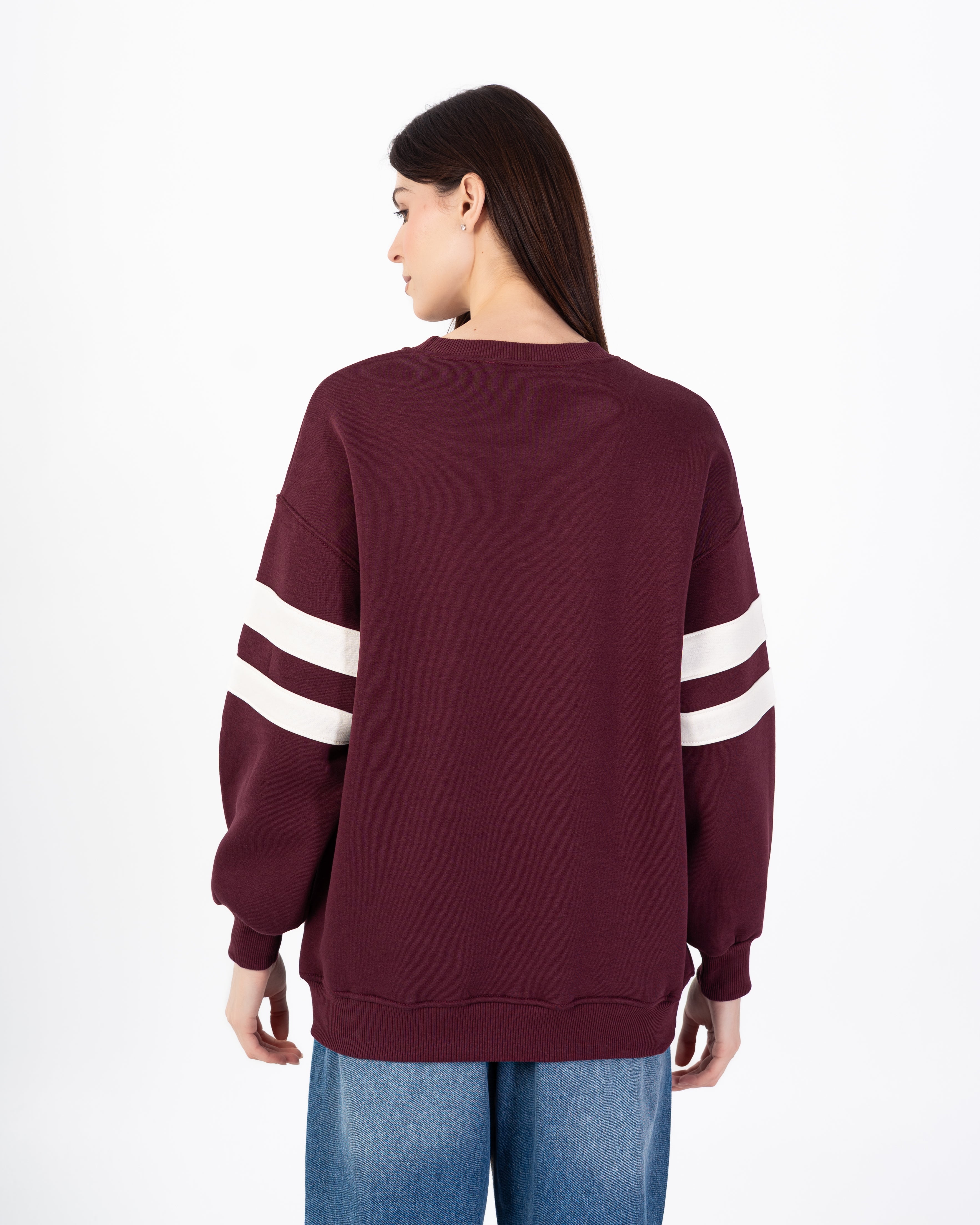 Sweatshirt – Wording Print (Shoulder Stripe)