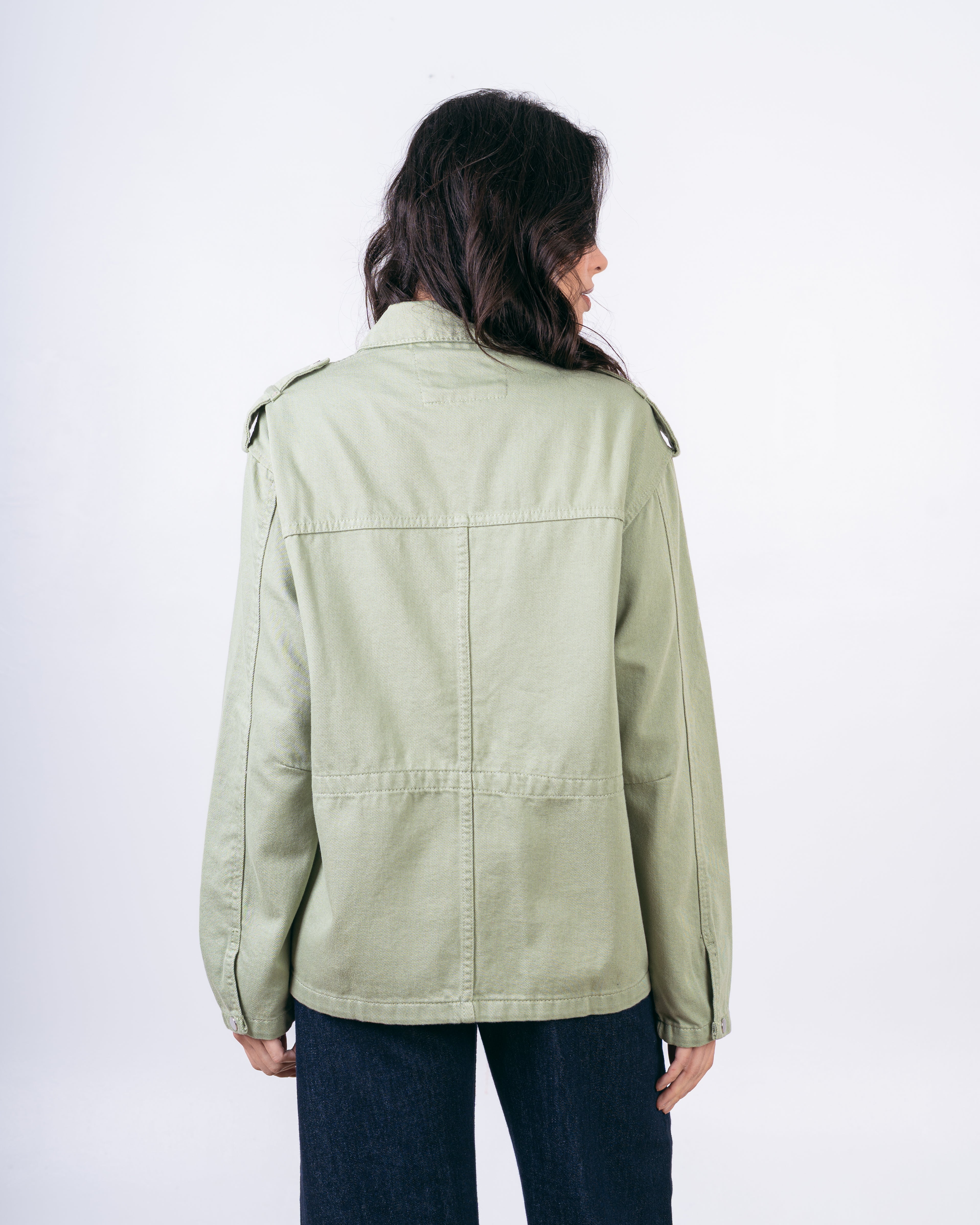 Baggy Gabardine Jacket - With Large Pockets