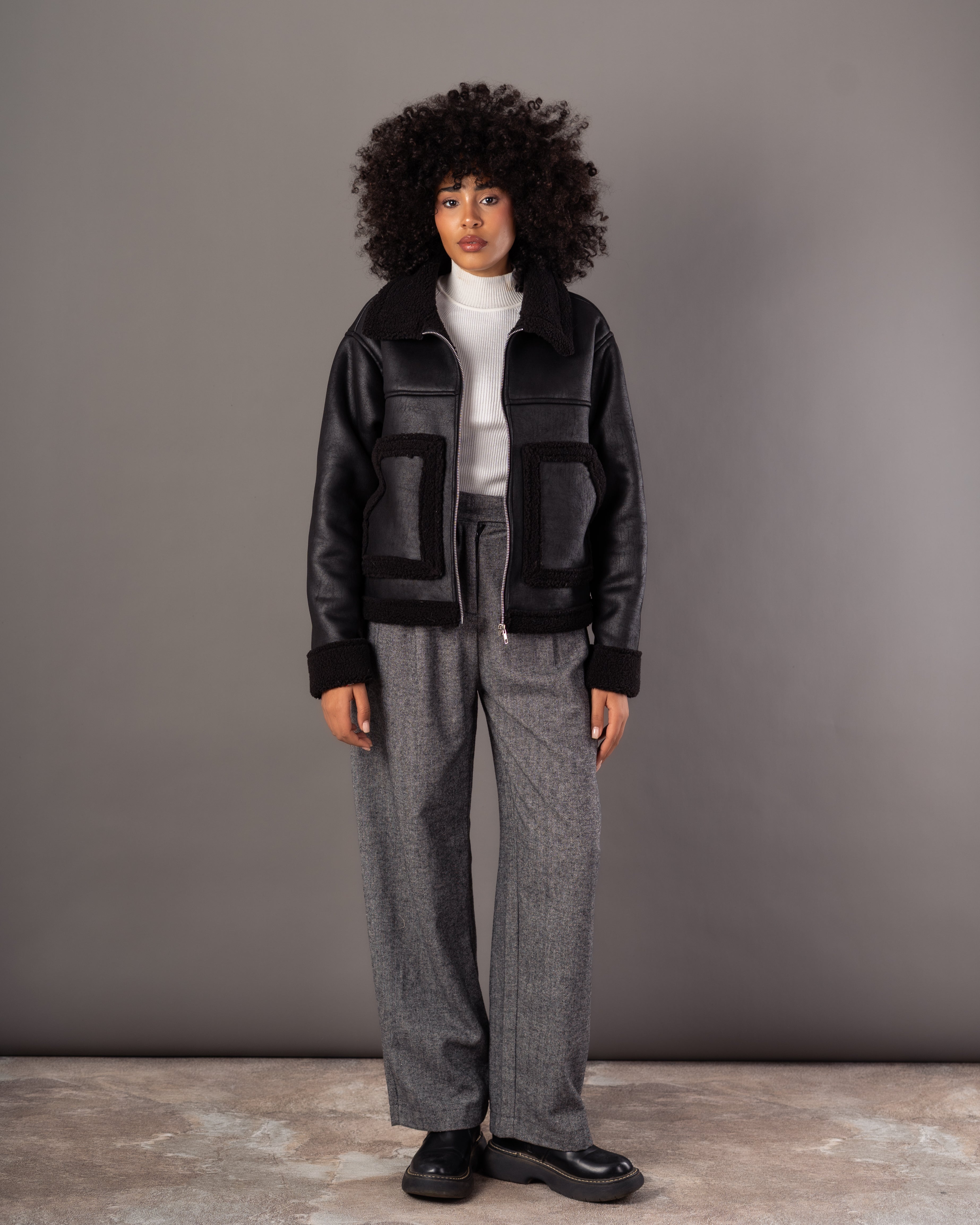 Leather Jacket – Lined (2 Pockets)