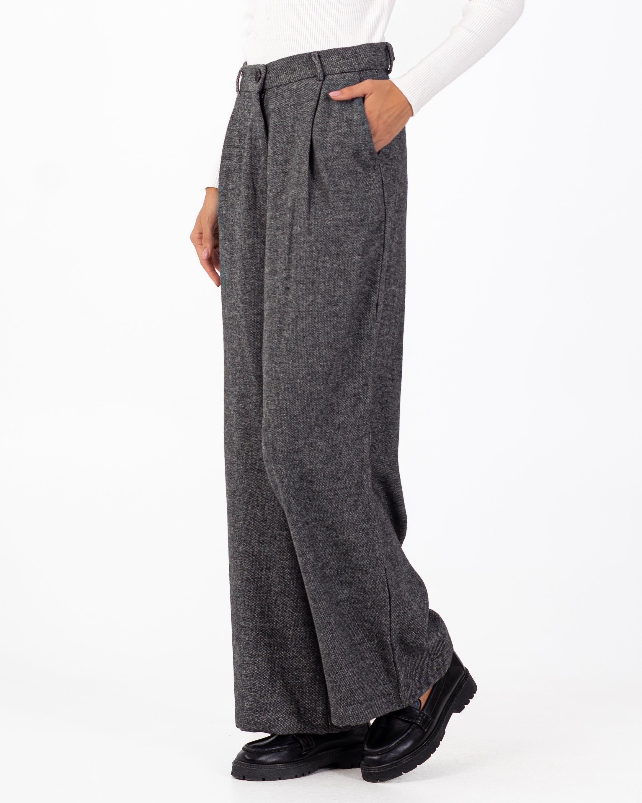 بنطلون كلاسيكي – سادة (واسع الساق)