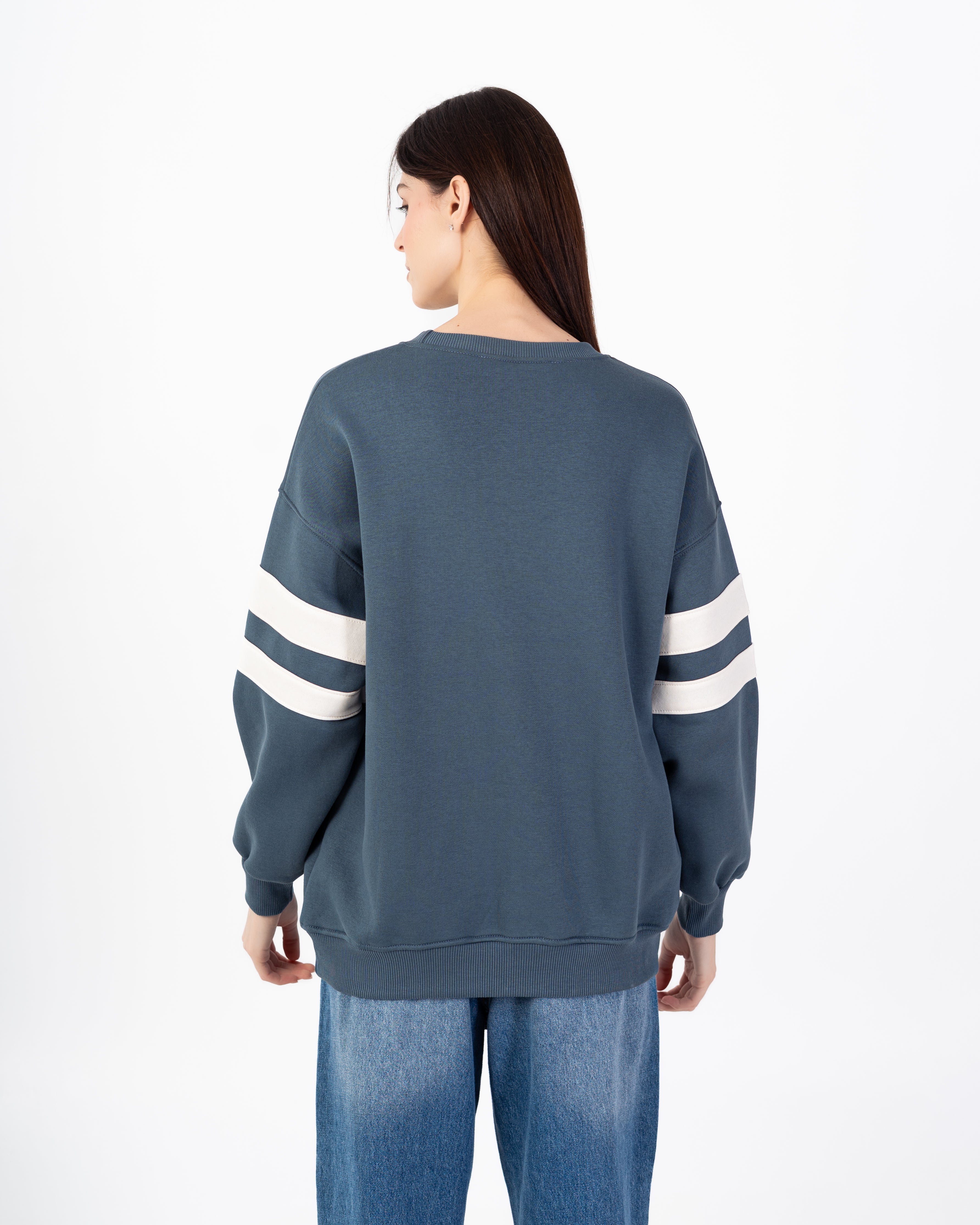 Sweatshirt – Wording Print (Shoulder Stripe)
