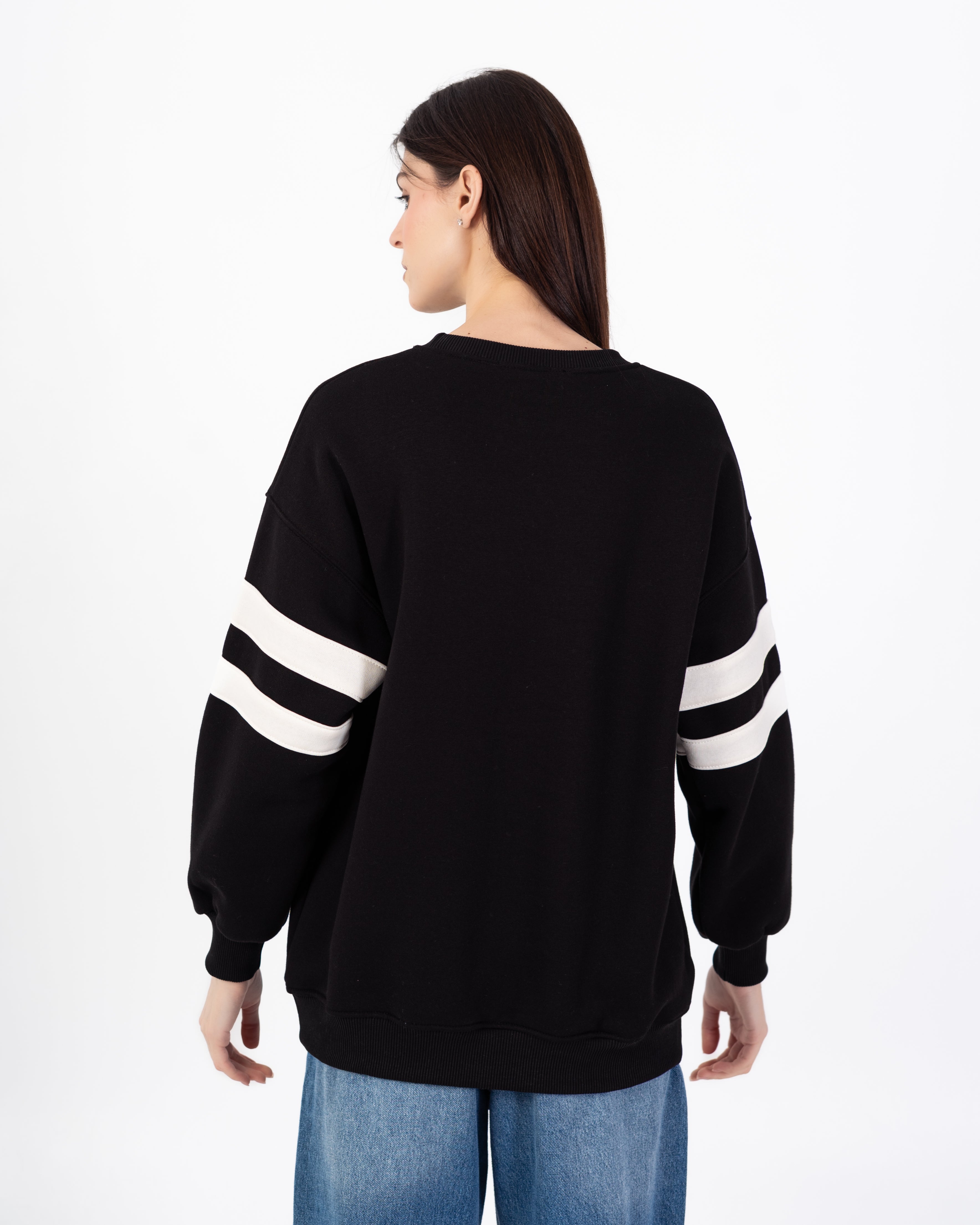 Sweatshirt – Wording Print (Shoulder Stripe)