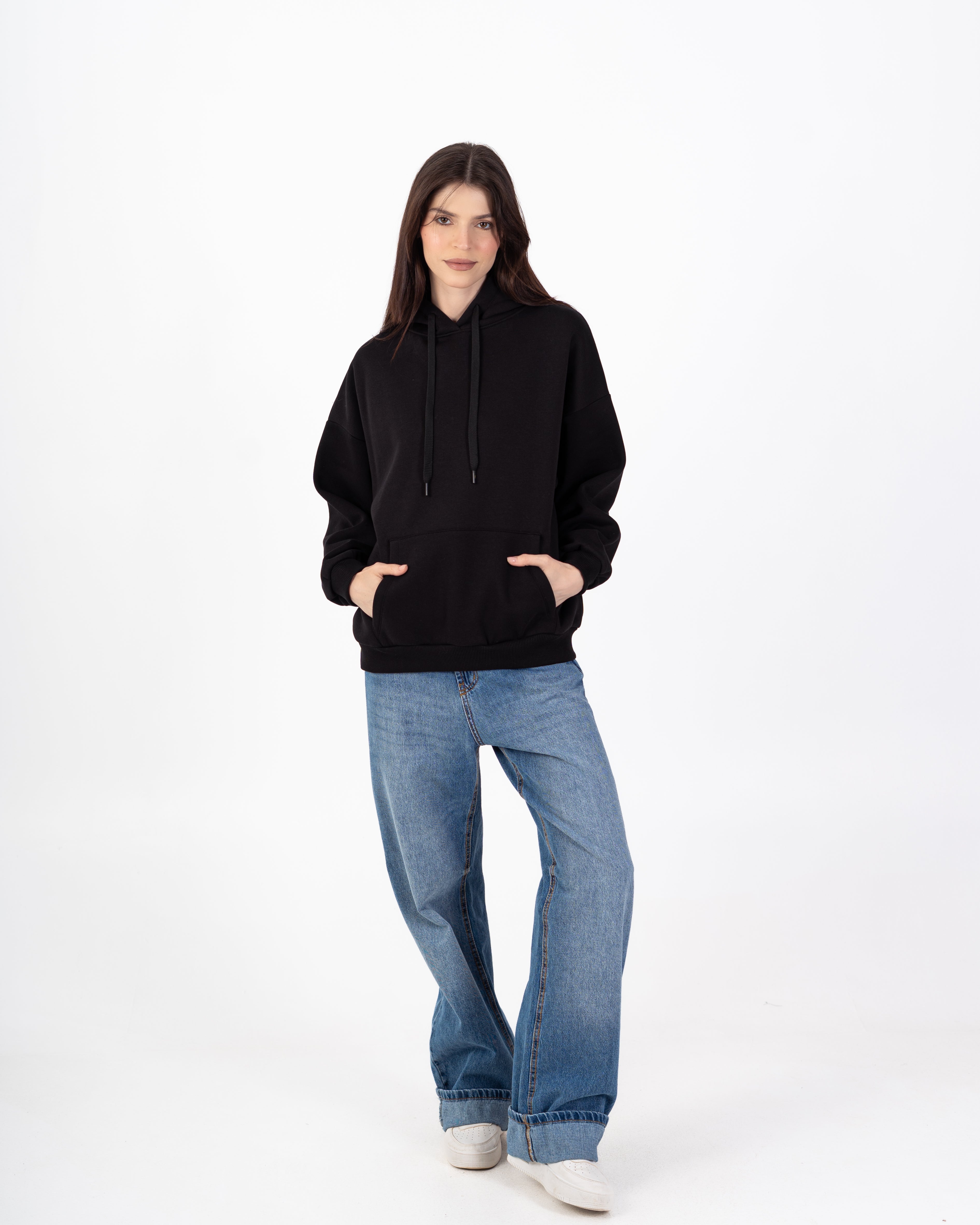 سويت شيرت – طباعة خلفية (نص مموج)