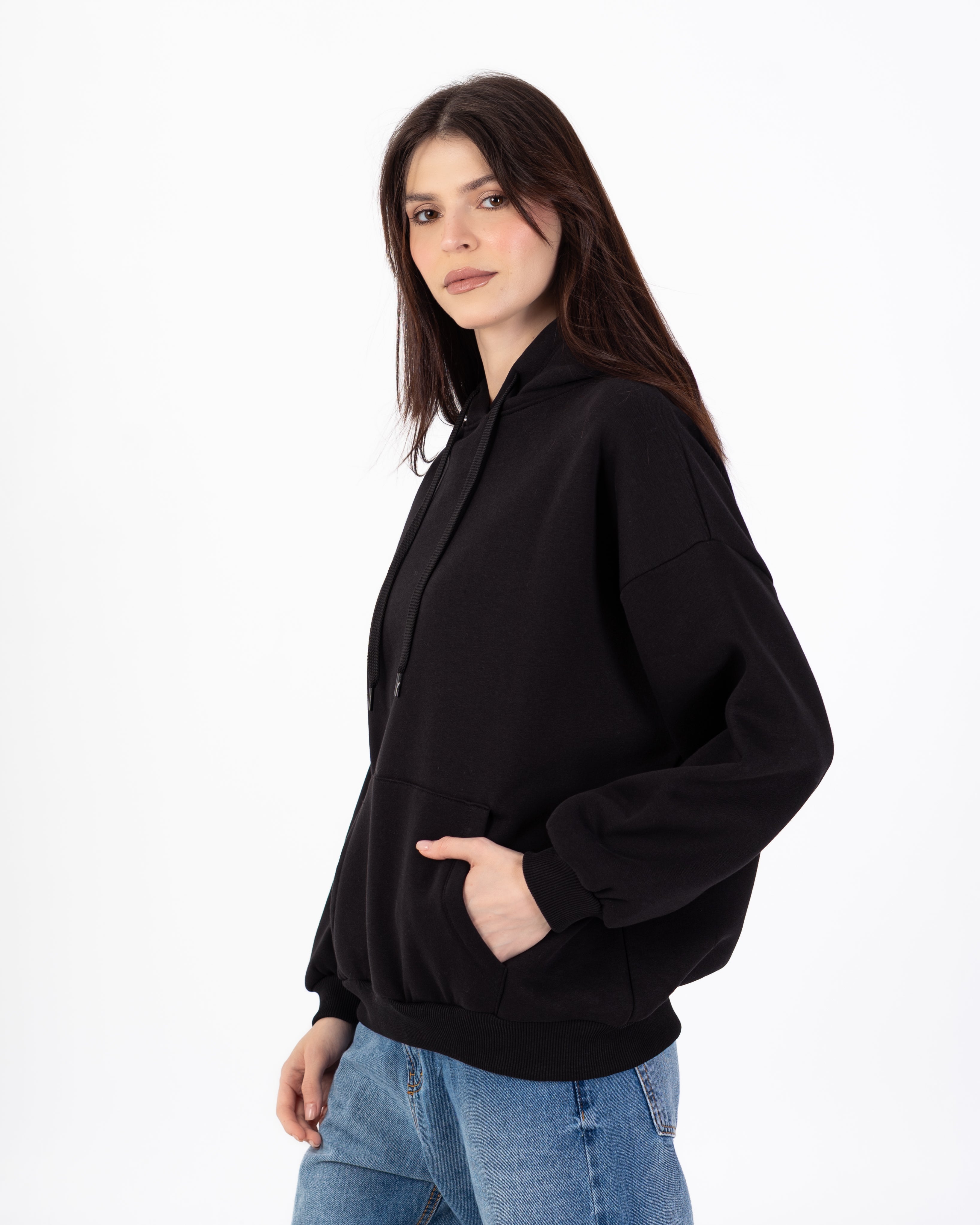 سويت شيرت – طباعة خلفية (نص مموج)