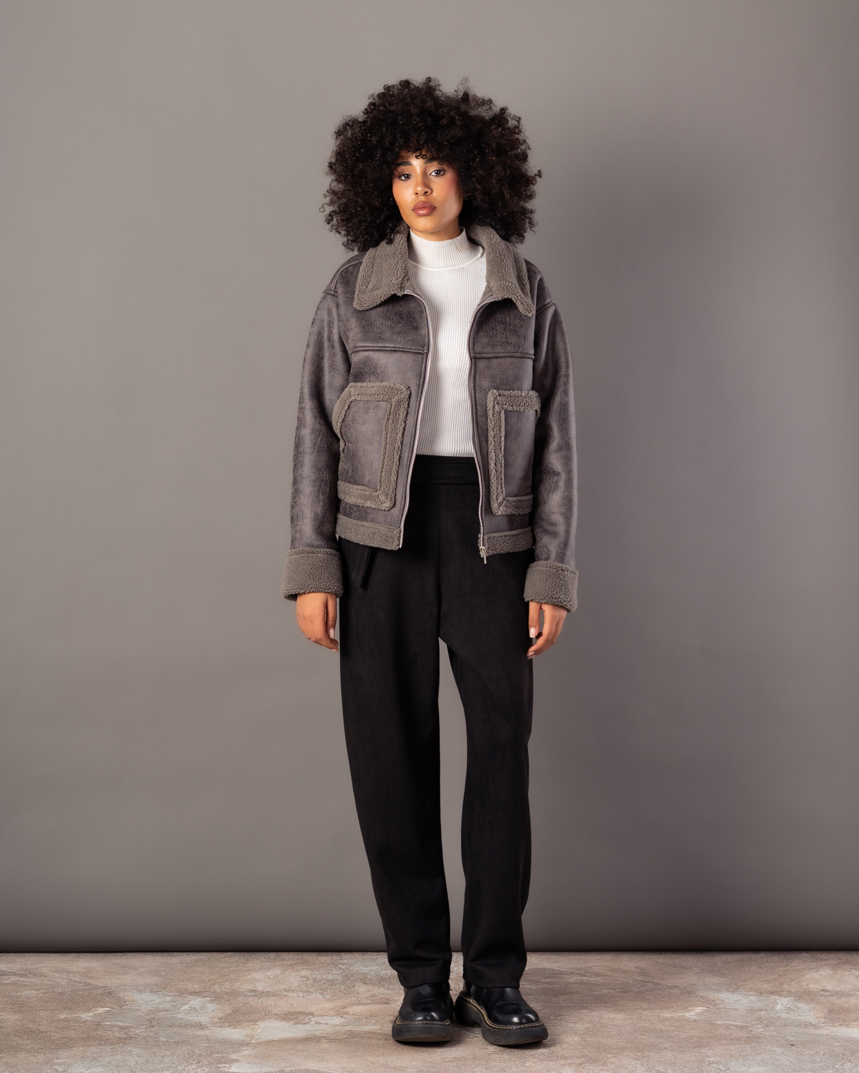 Leather Jacket – Lined (2 Pockets)