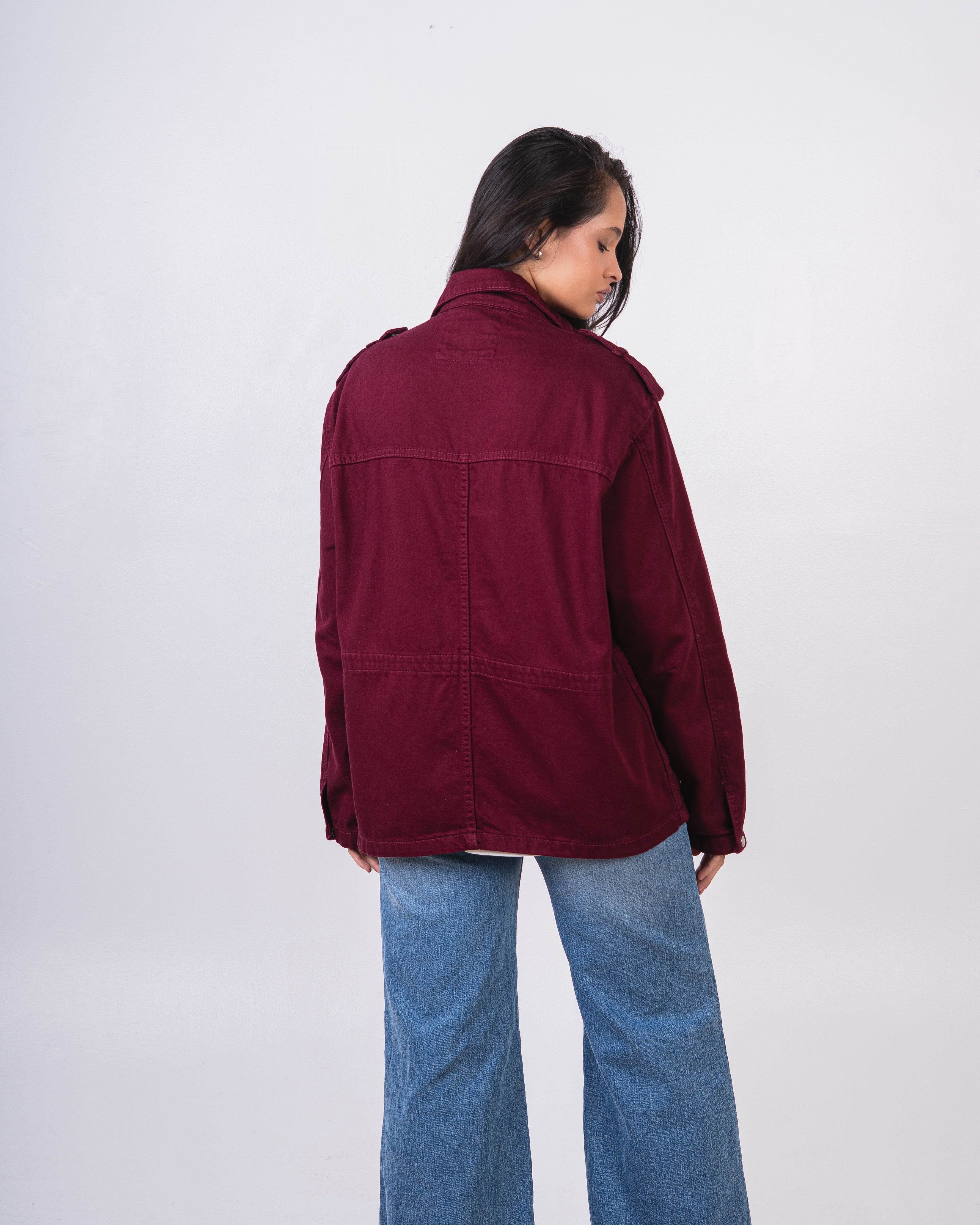 Baggy Gabardine Jacket - With Large Pockets