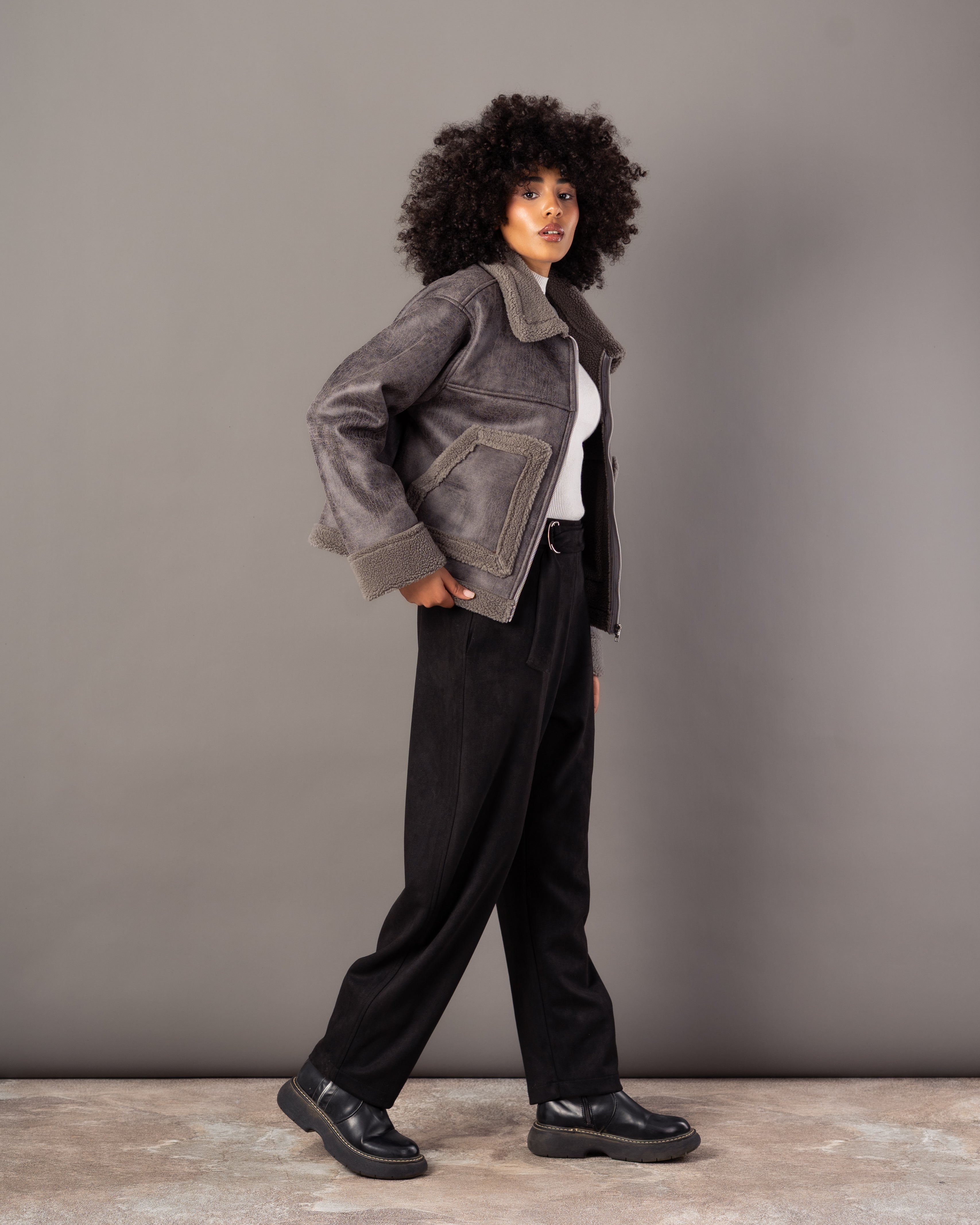 Leather Jacket – Lined (2 Pockets)