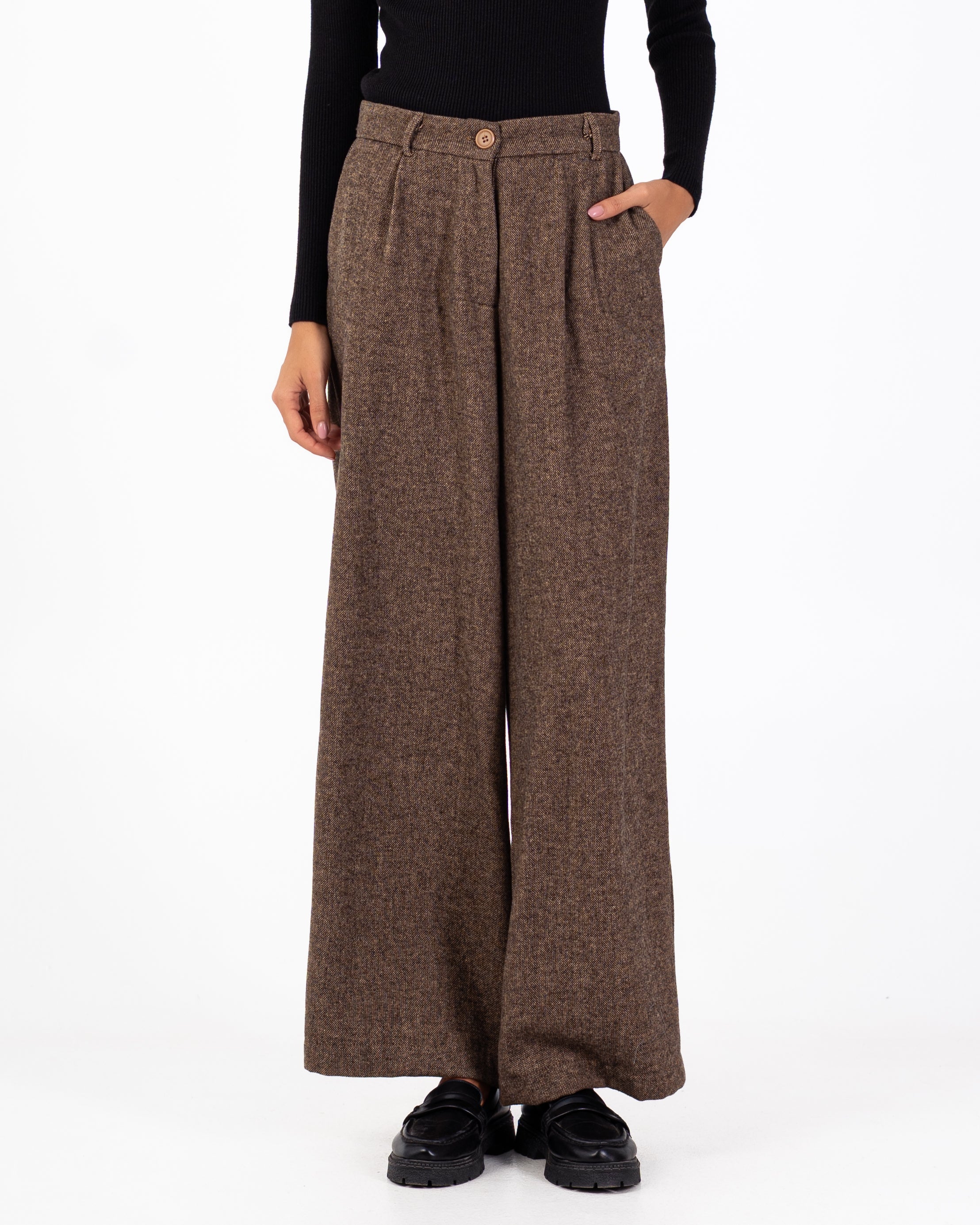 بنطلون كلاسيكي – سادة (واسع الساق)