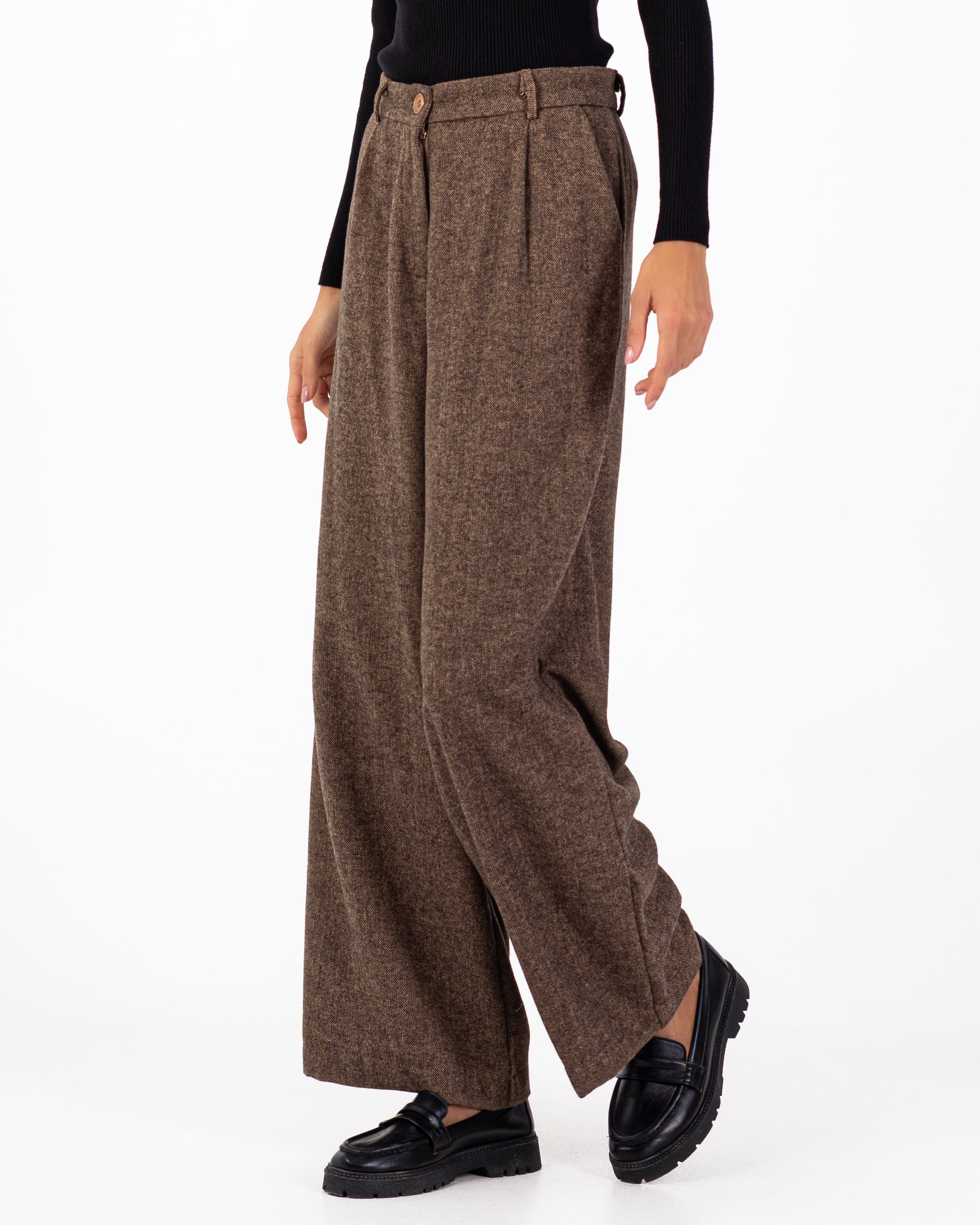 بنطلون كلاسيكي – سادة (واسع الساق)