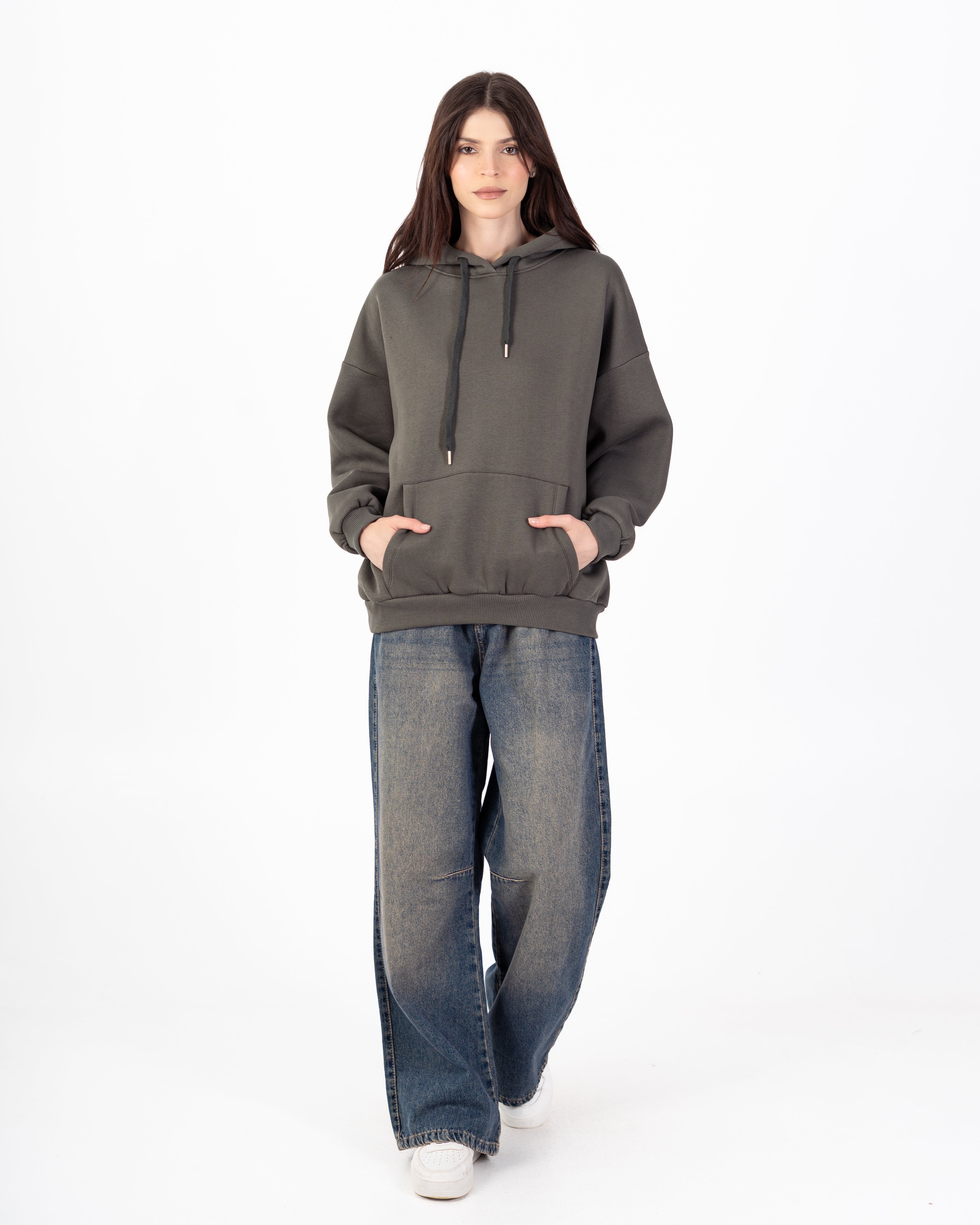 سويت شيرت – طباعة خلفية (نص مموج)