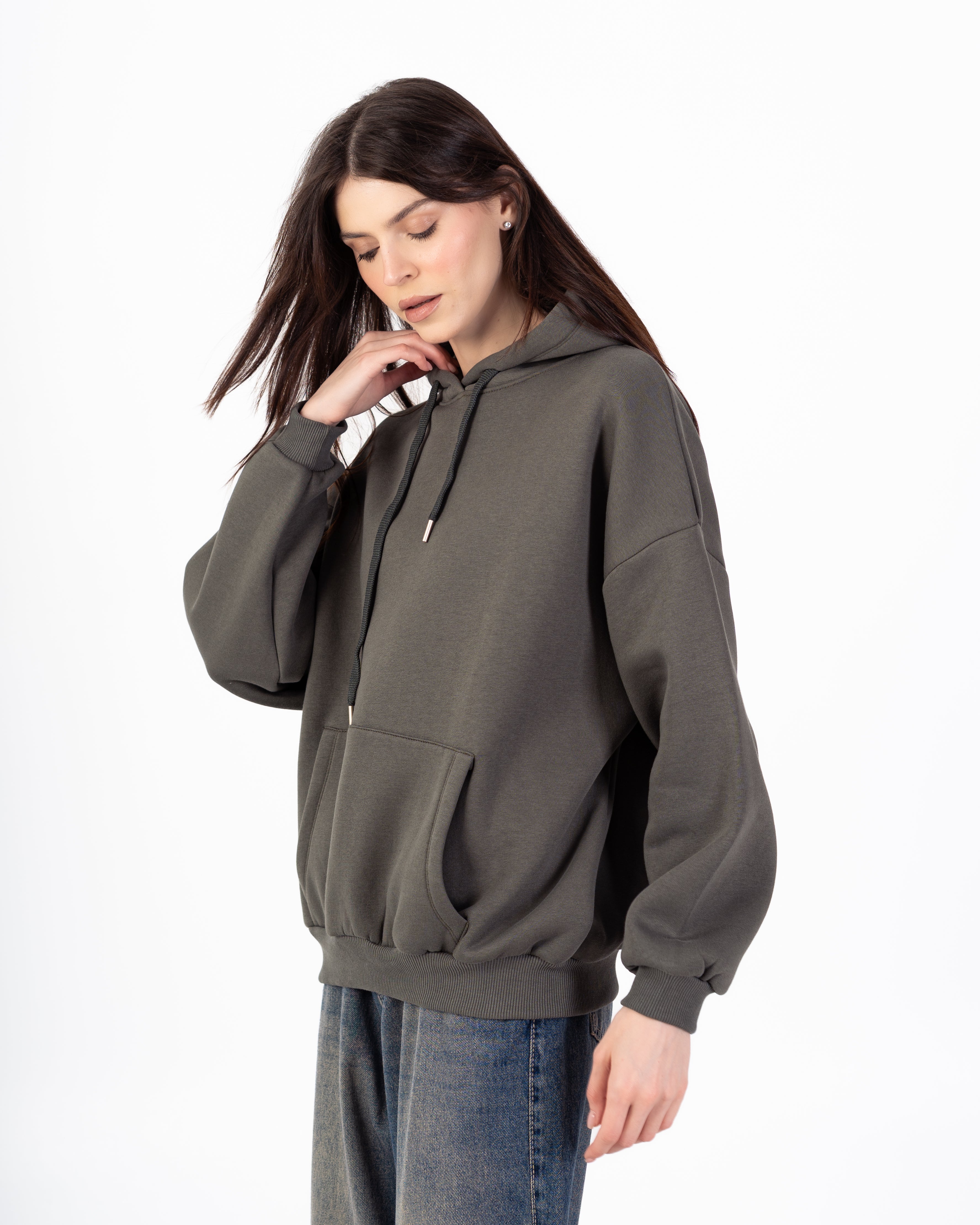 سويت شيرت – طباعة خلفية (نص مموج)