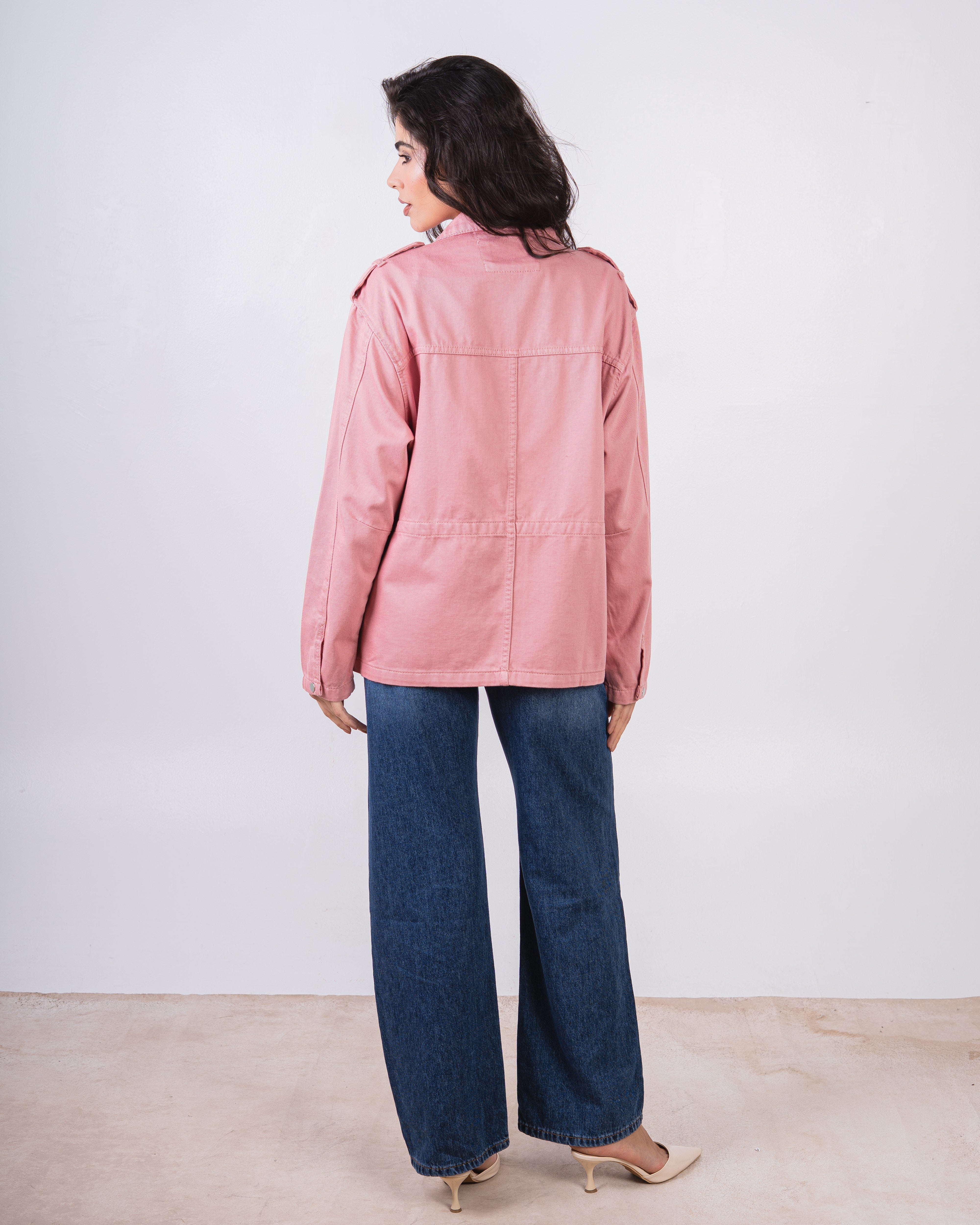 Baggy Gabardine Jacket - With Large Pockets