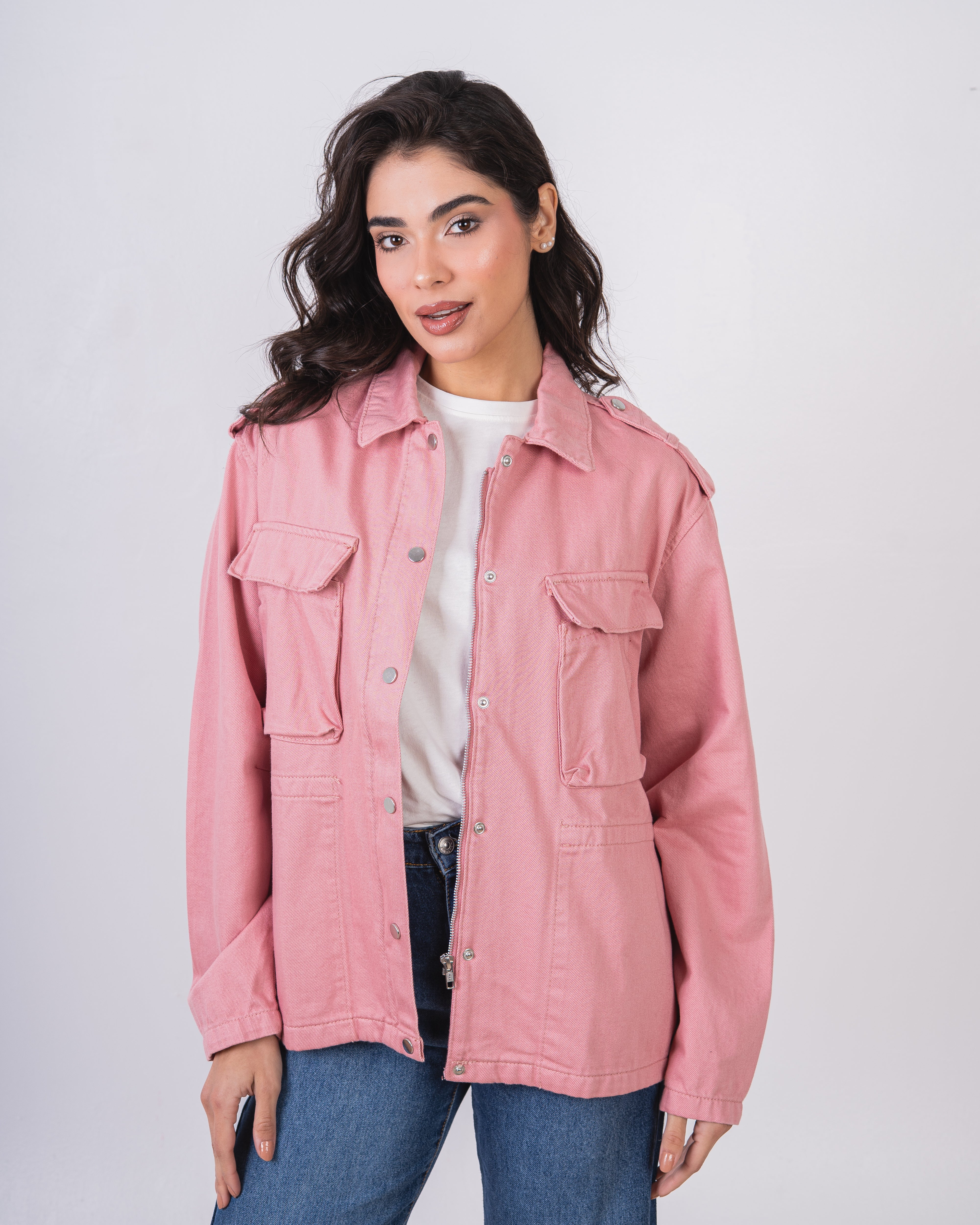Baggy Gabardine Jacket - With Large Pockets