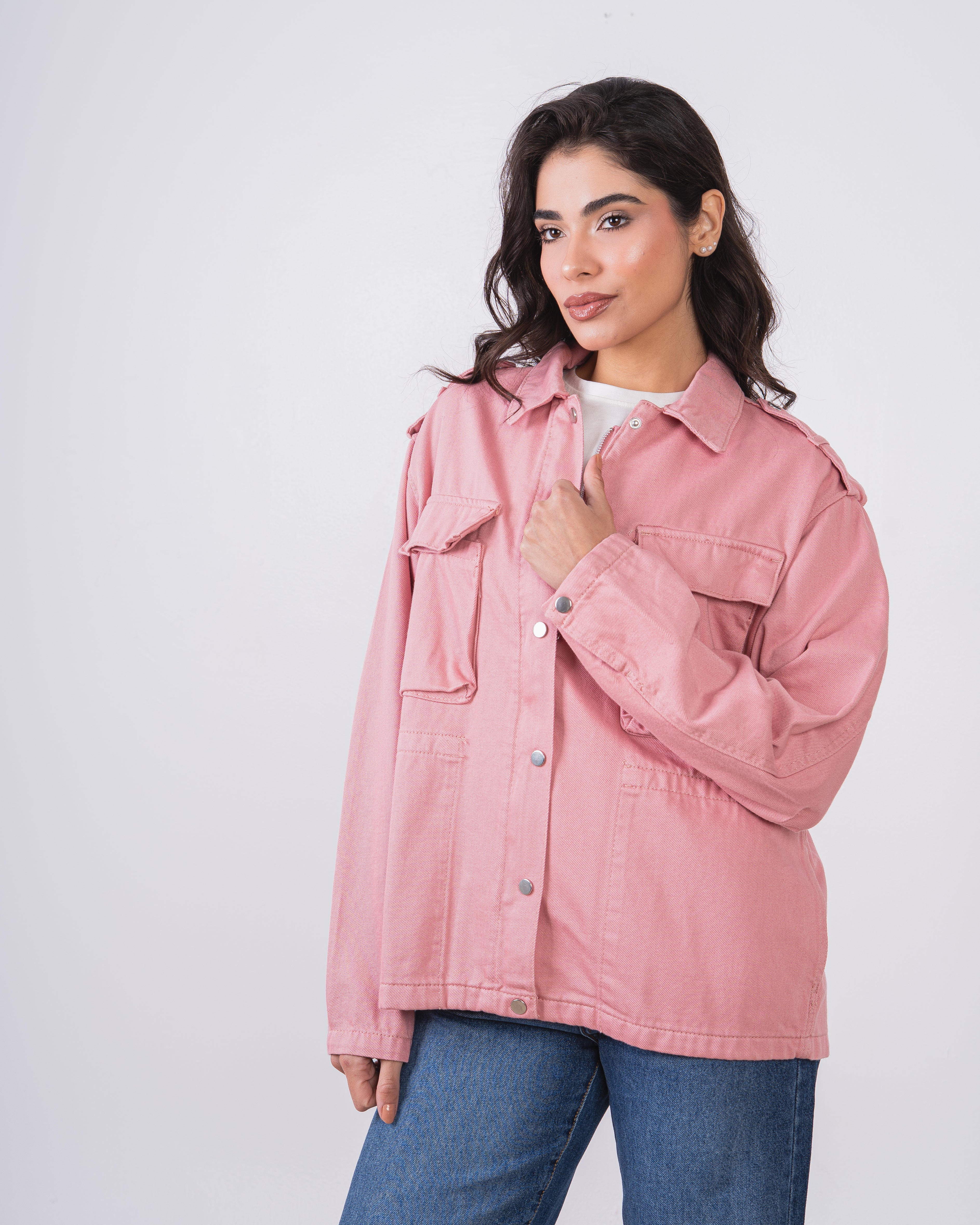 Baggy Gabardine Jacket - With Large Pockets