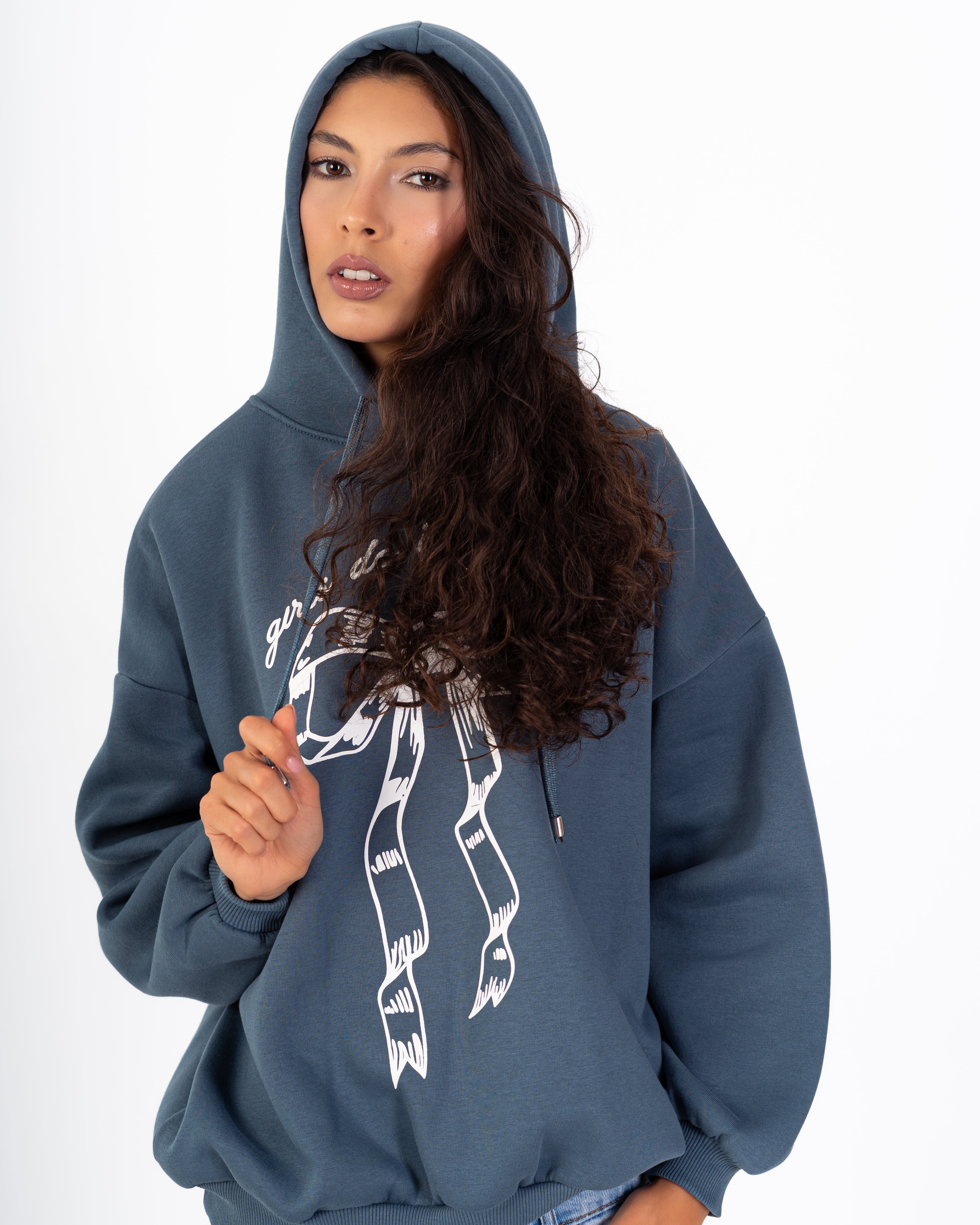 Sweatshirt – Hooded (Bow Print)