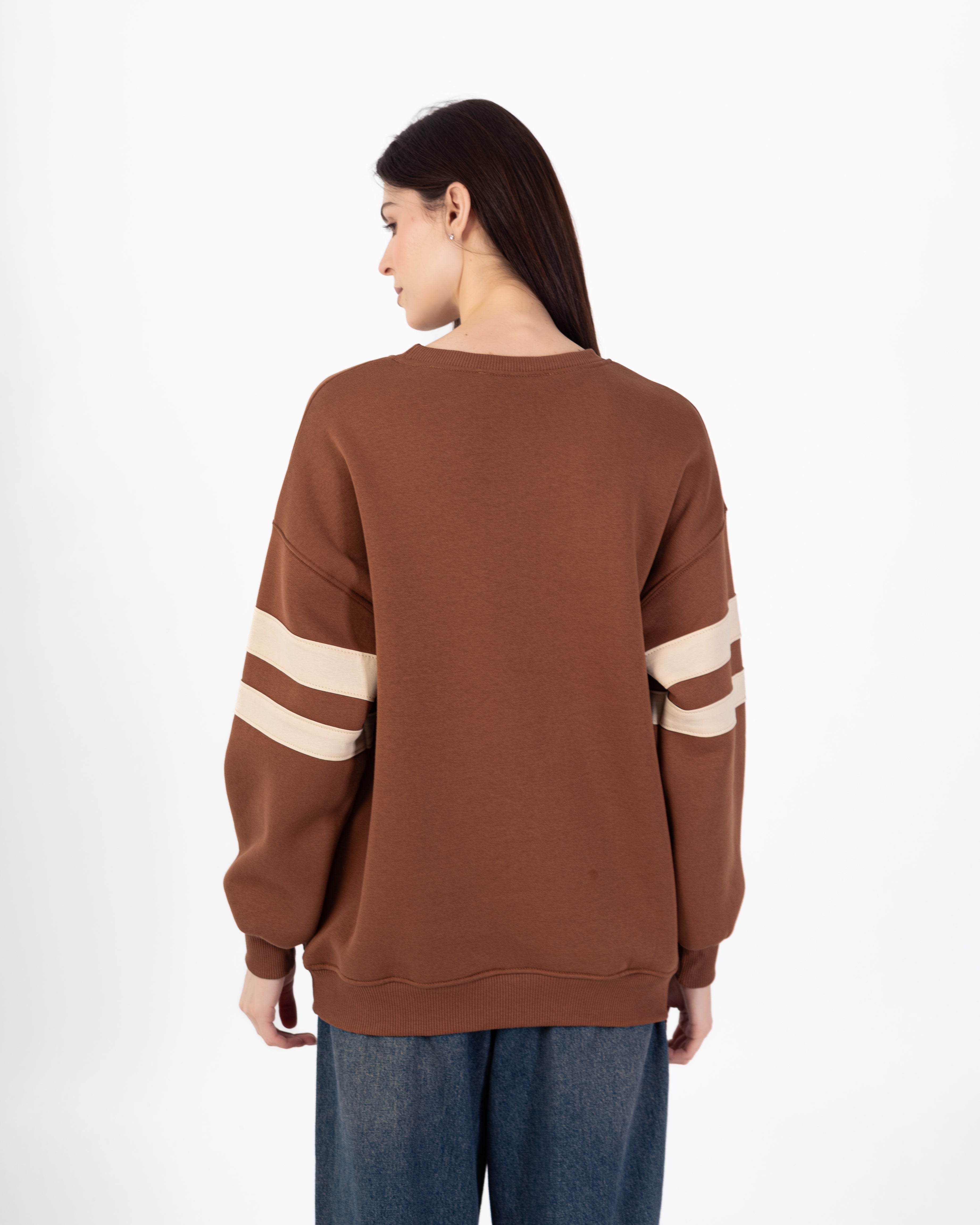 Sweatshirt – Wording Print (Shoulder Stripe)