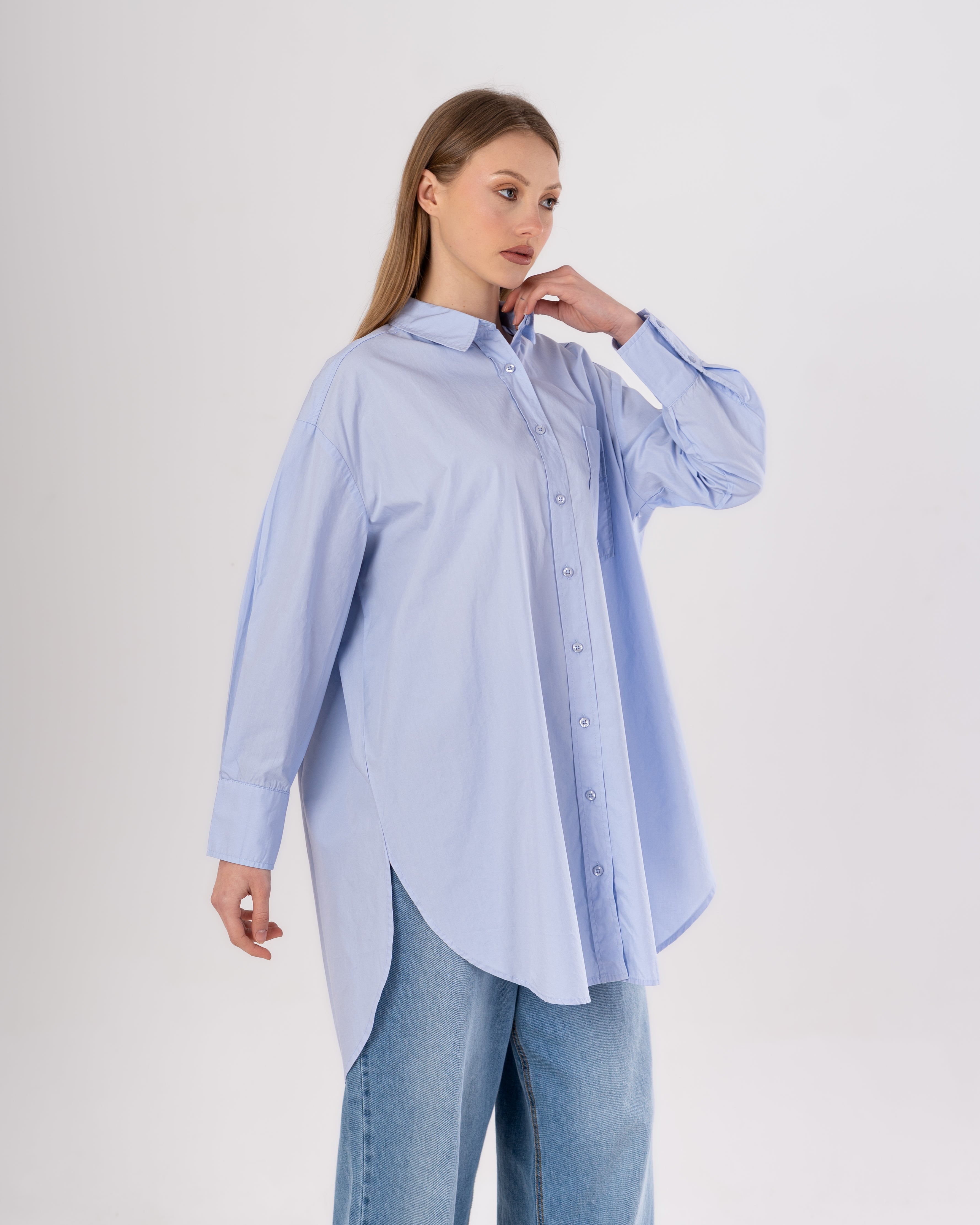 Shirt - Plain Long (Chest Pocket)