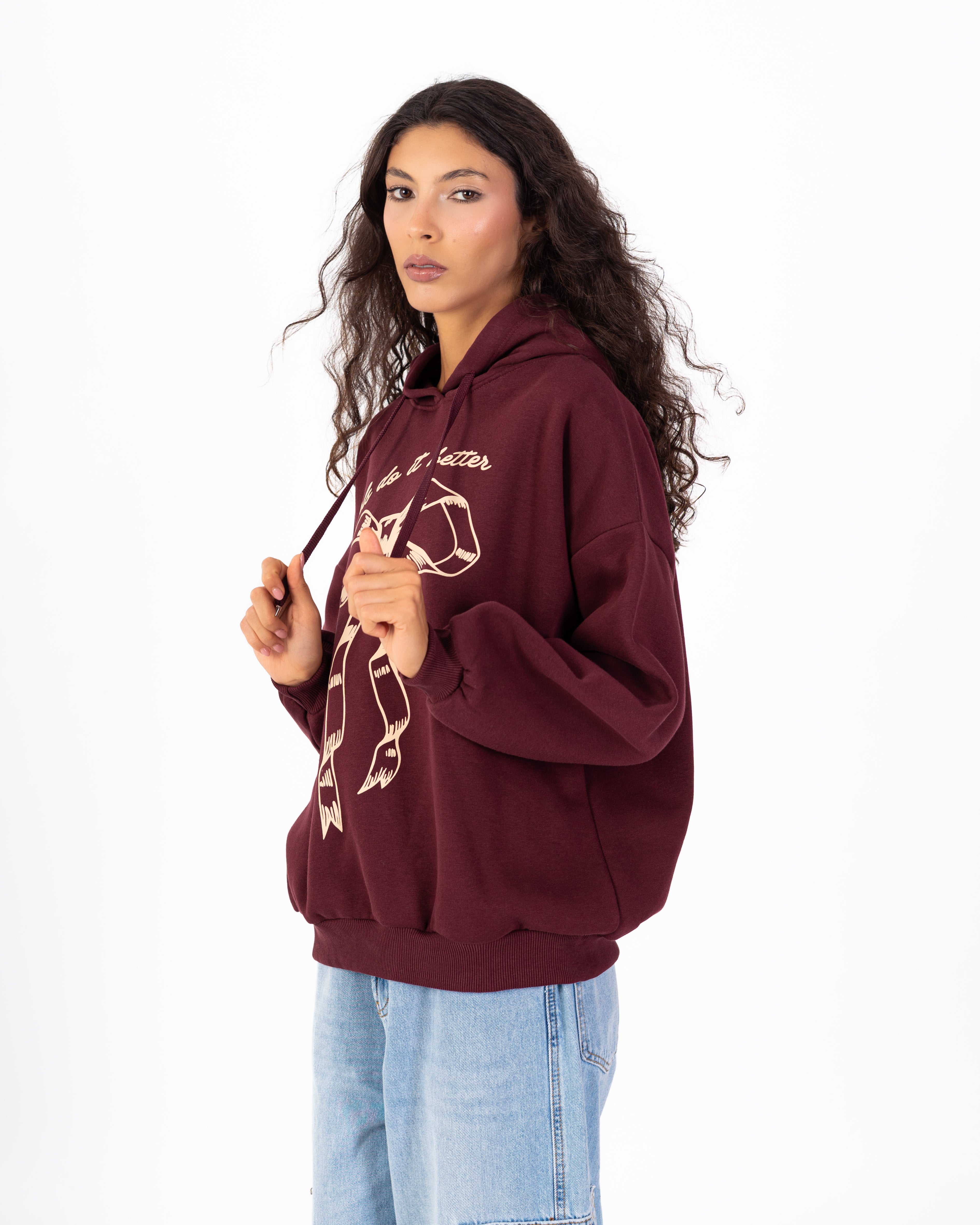 Sweatshirt – Hooded (Bow Print)
