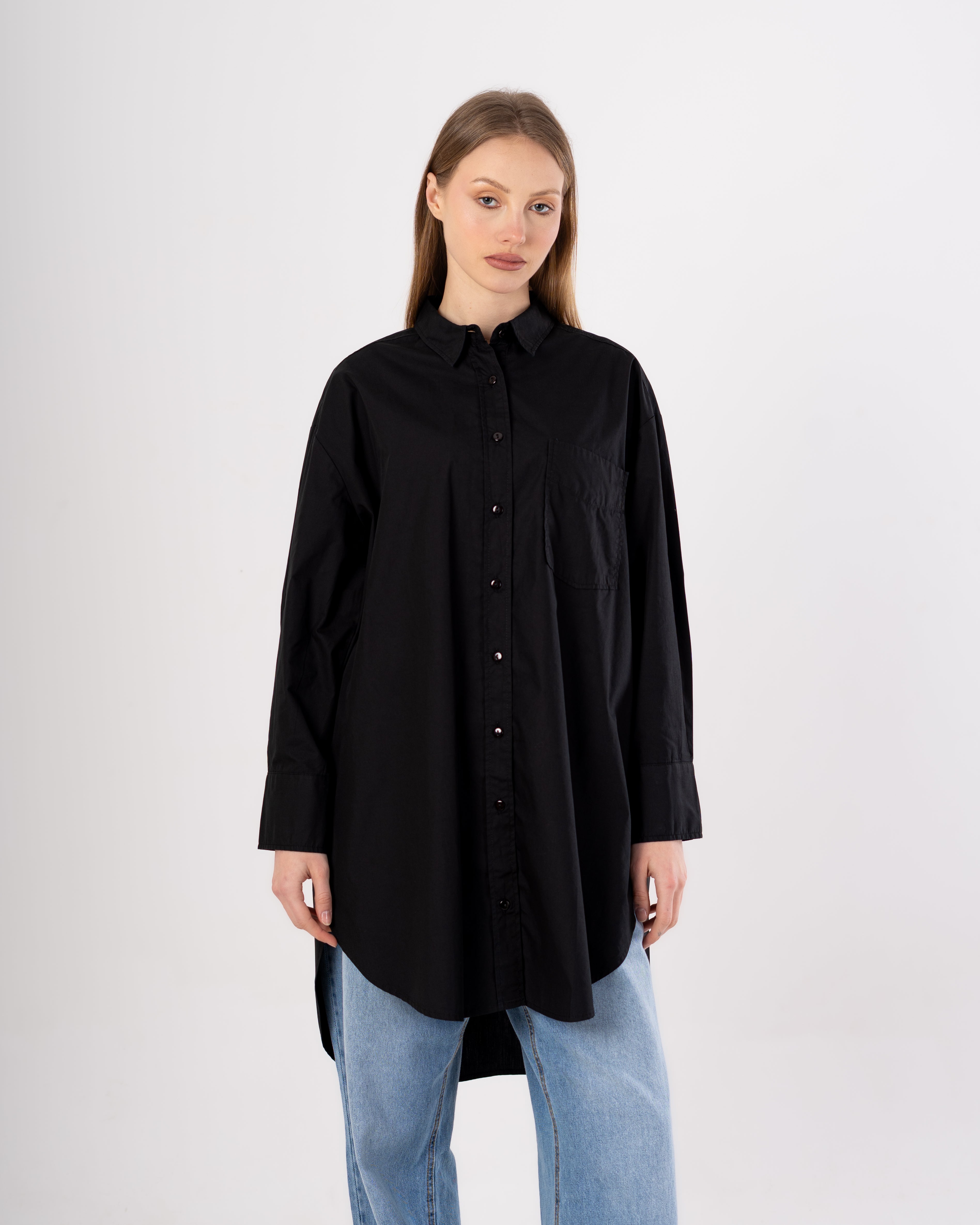 Shirt - Plain Long (Chest Pocket)