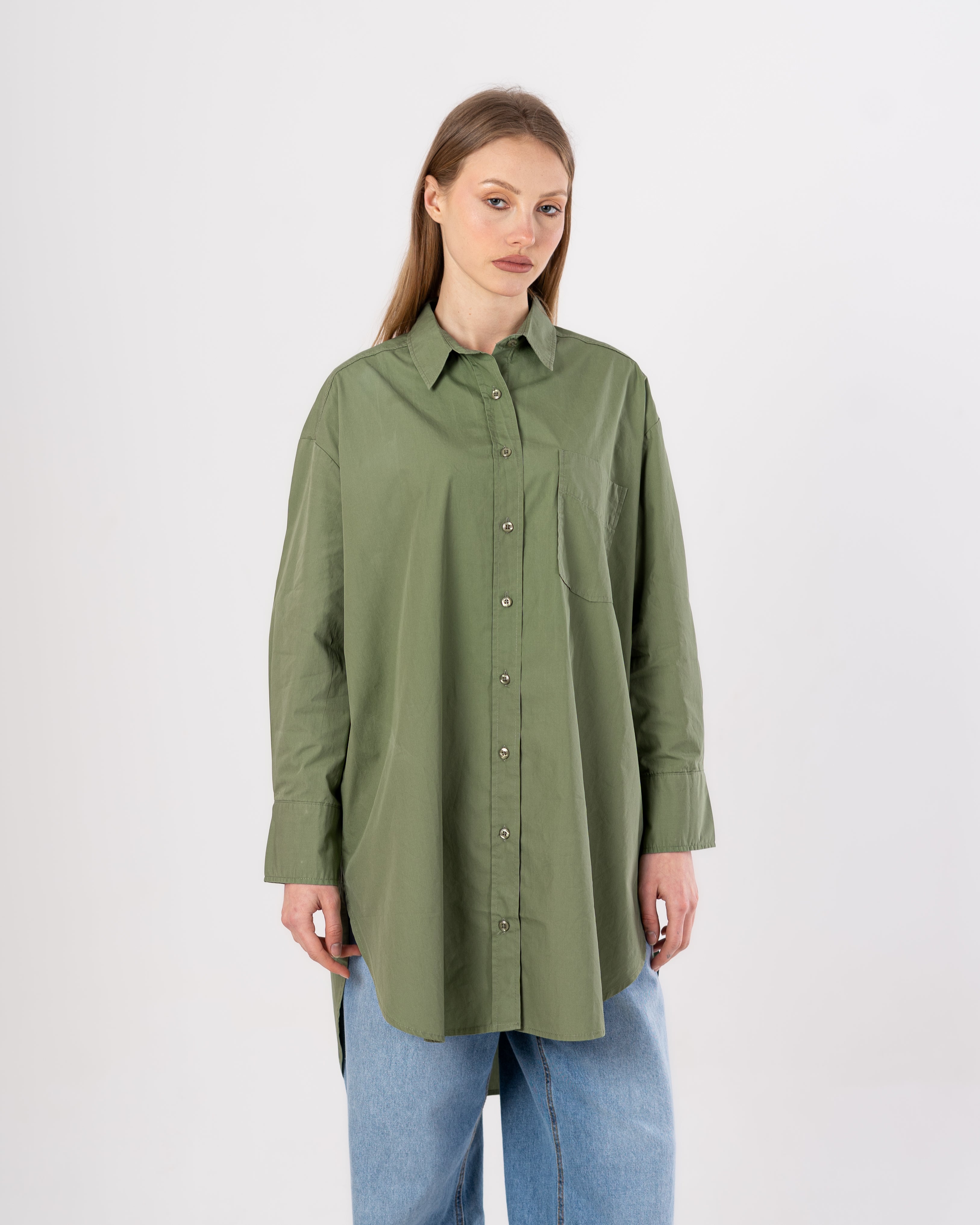 Shirt - Plain Long (Chest Pocket)