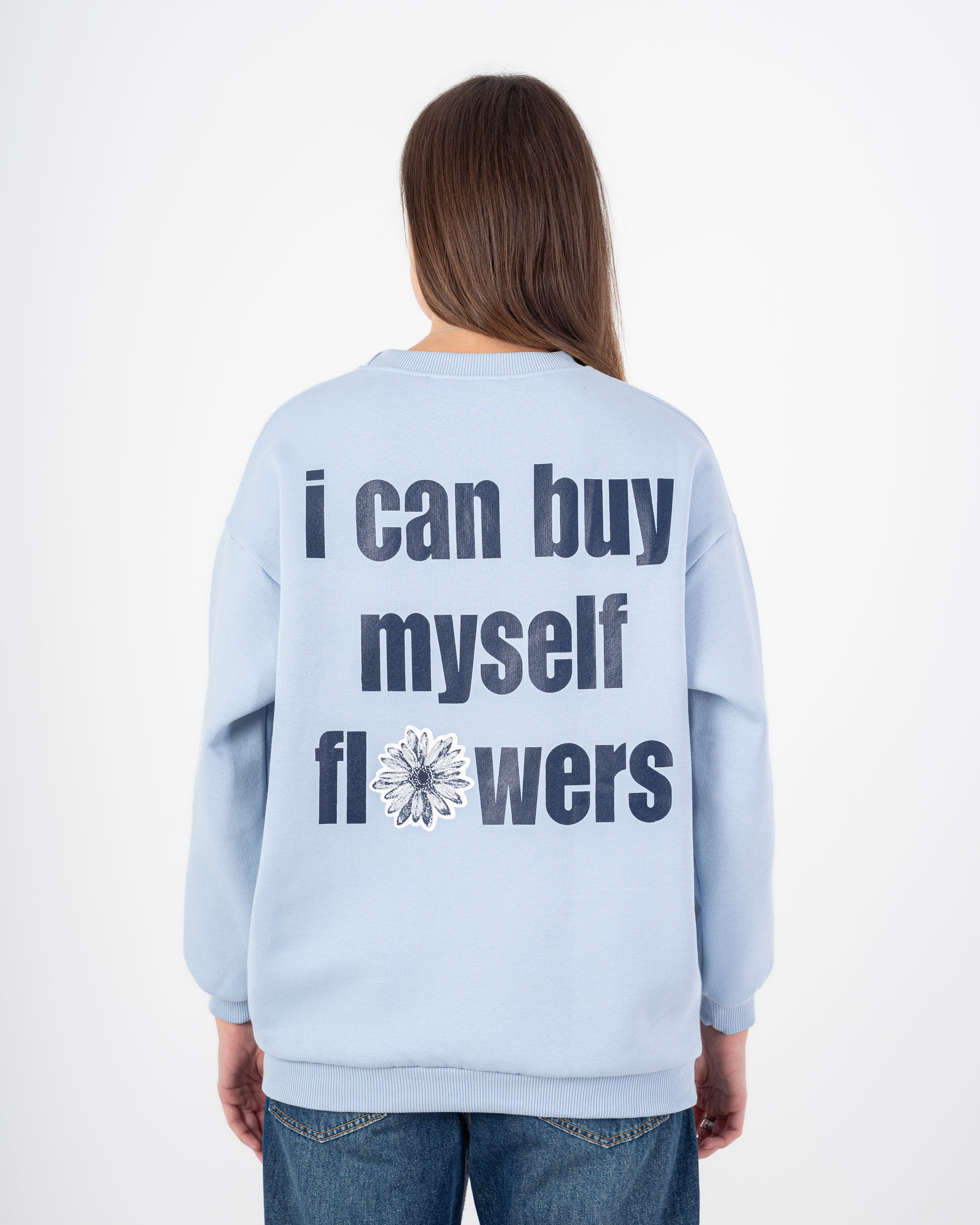 Sweatshirt With - Flower Print