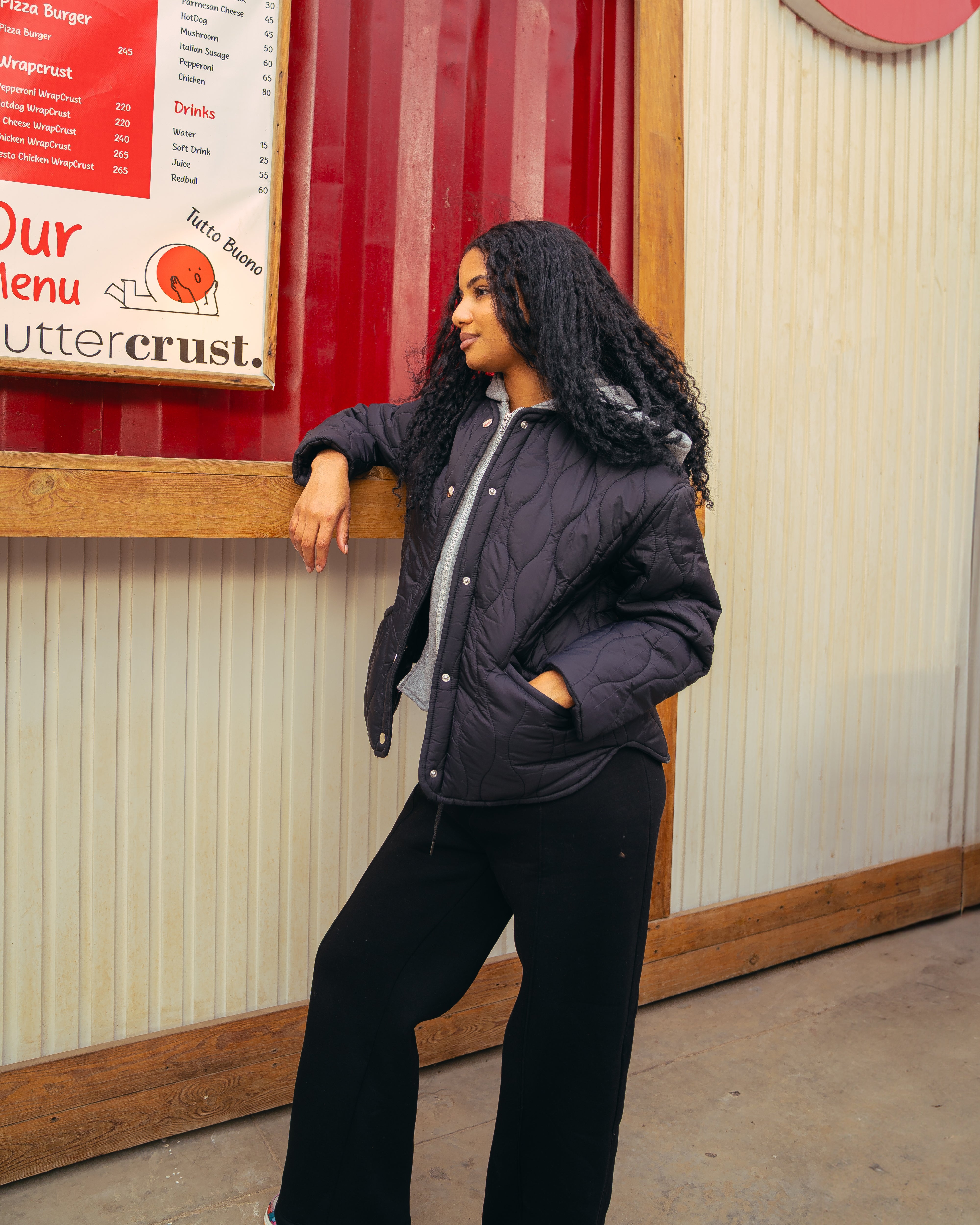 Hooded Melton - Fabric Jacket