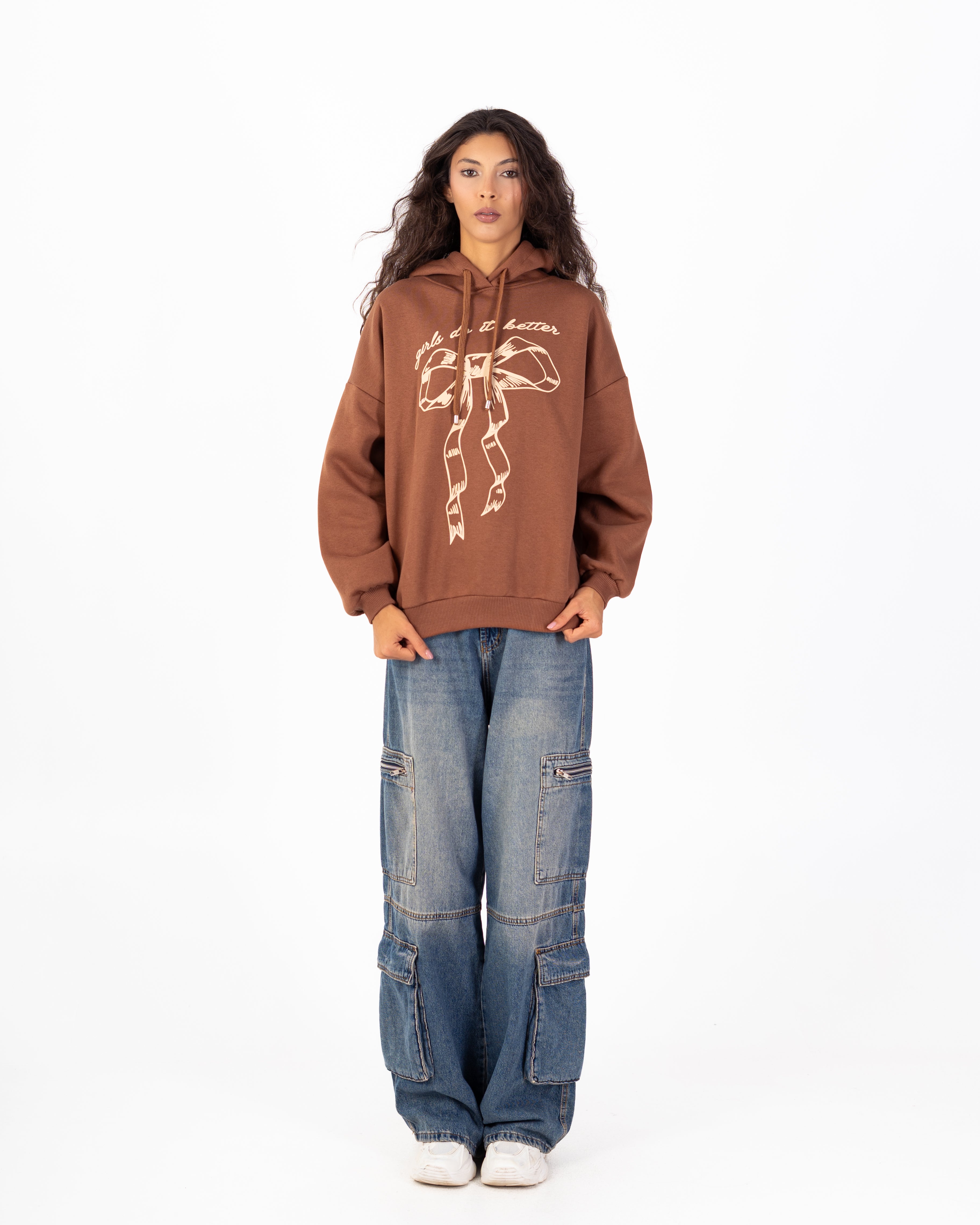 Sweatshirt – Hooded (Bow Print)