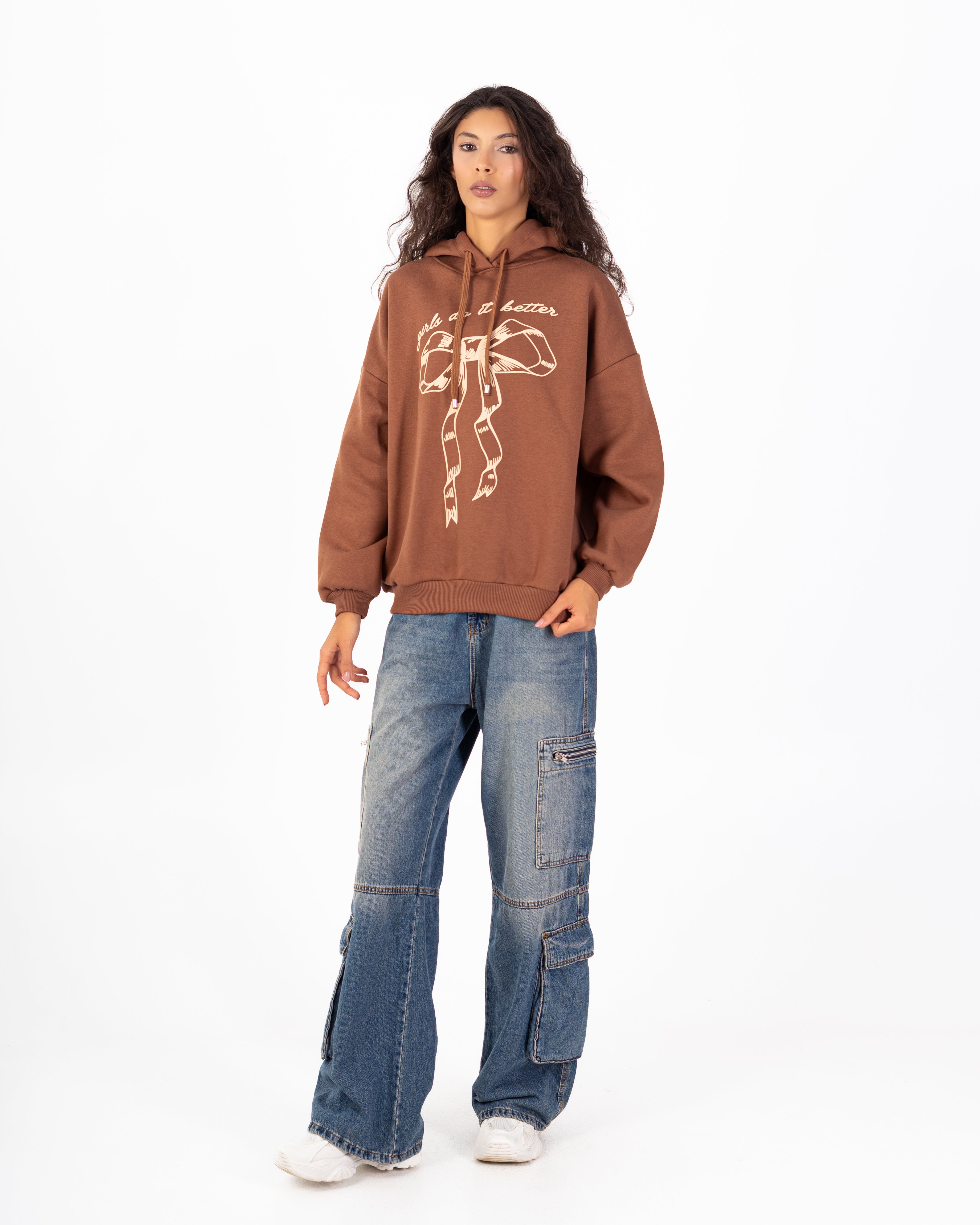 Sweatshirt – Hooded (Bow Print)