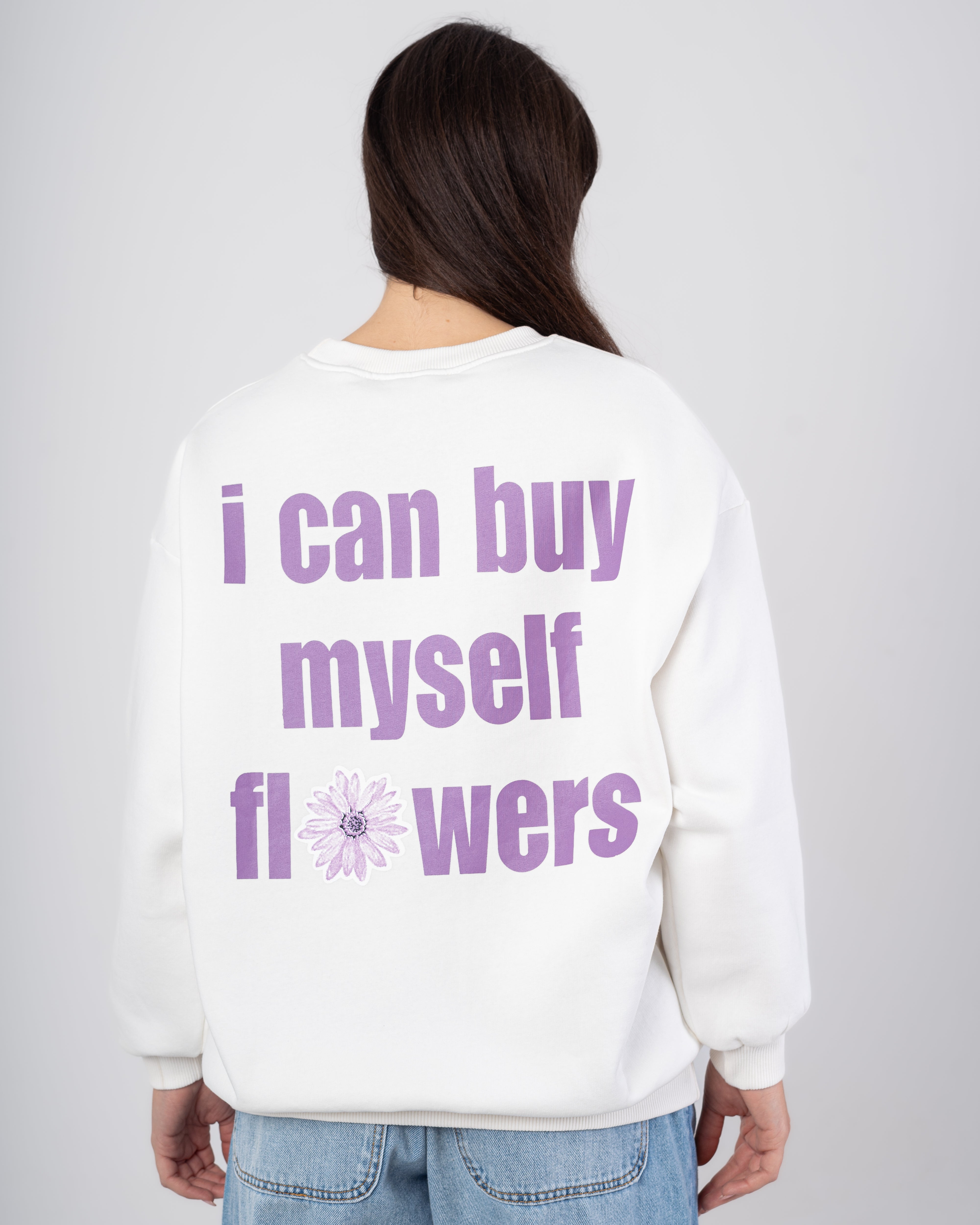 Sweatshirt With - Flower Print