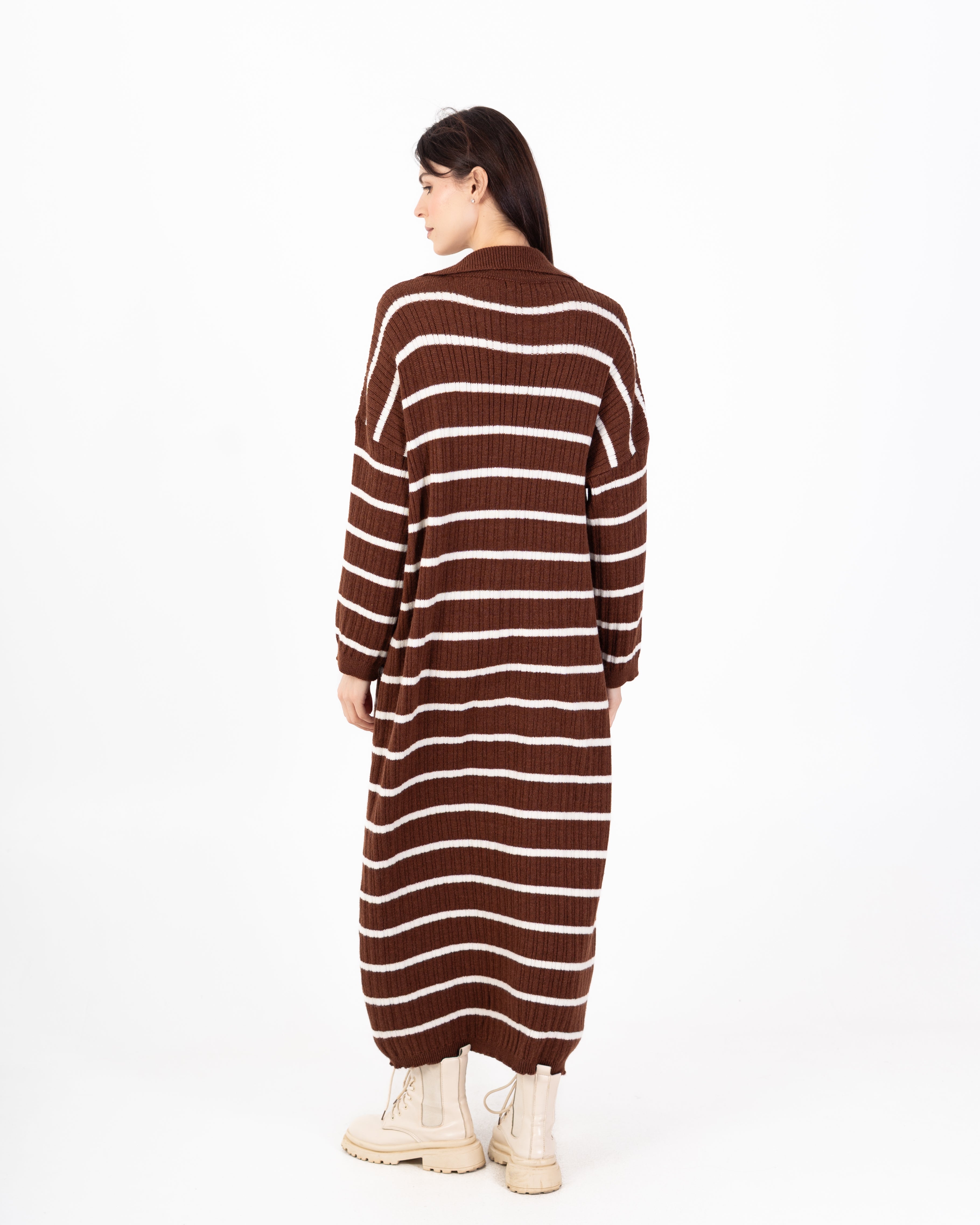 Knitwear Dress – Horizontal Stripes