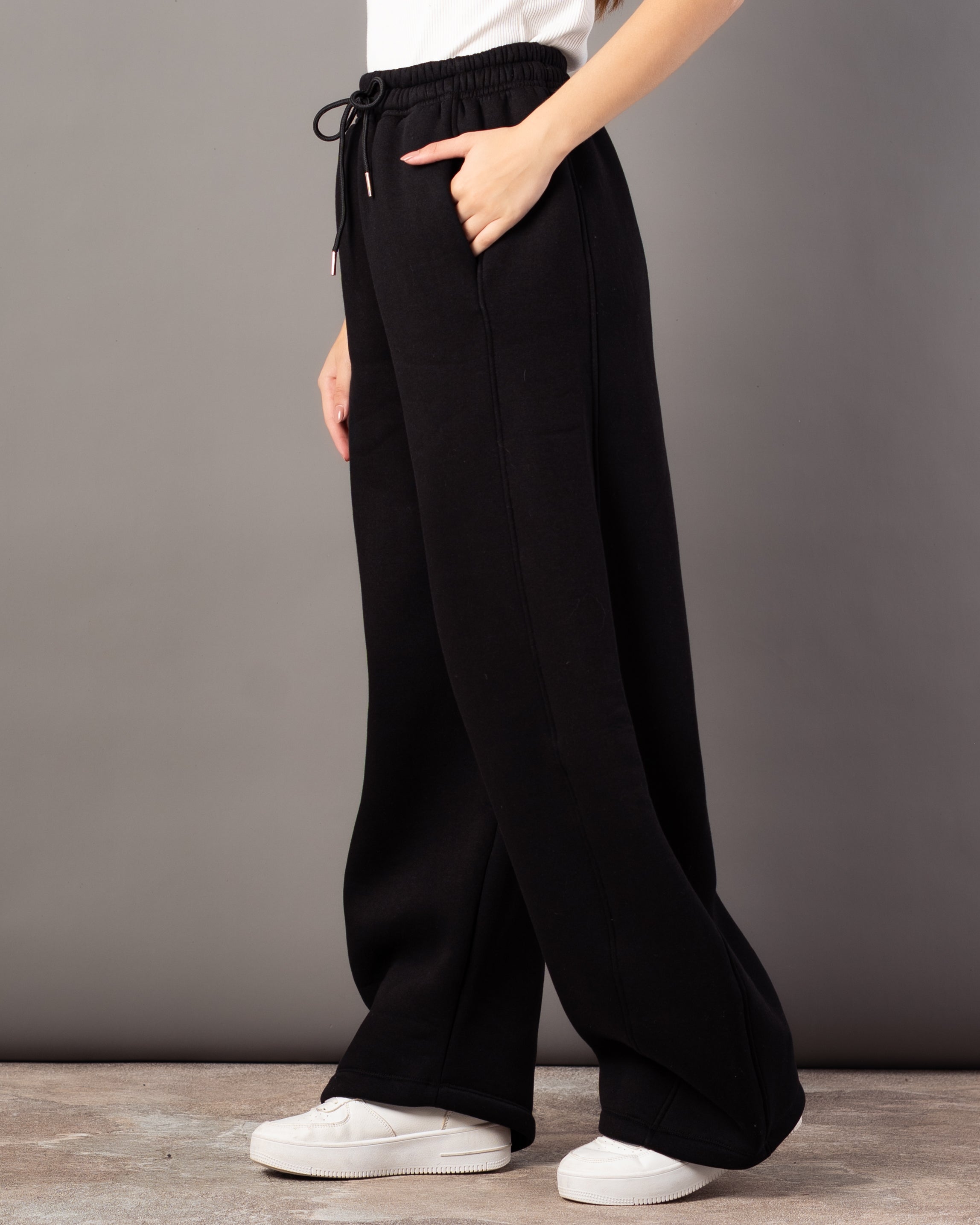 Milton Trouser – Plain Wide-Leg (Double Side Stripes)