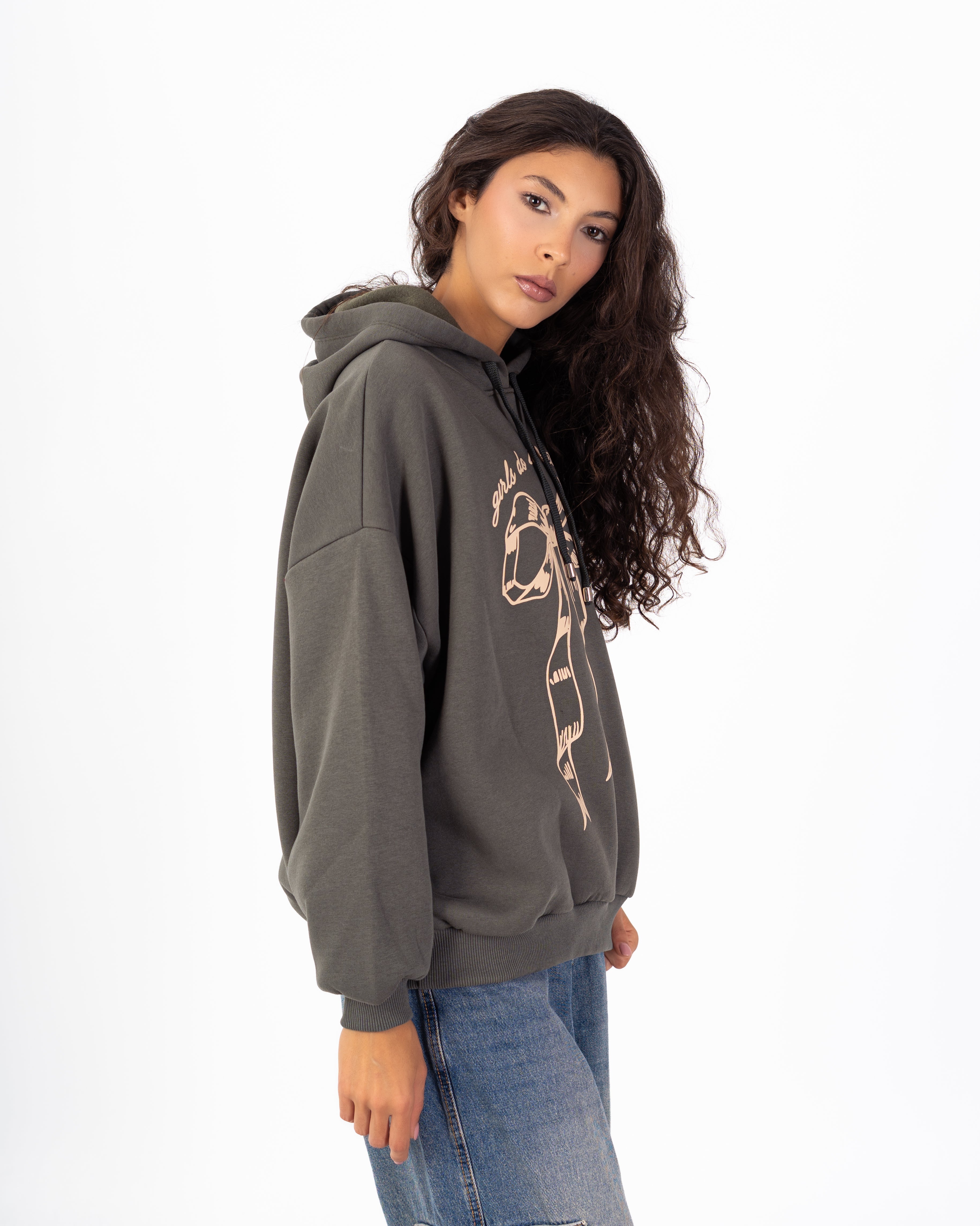 Sweatshirt – Hooded (Bow Print)
