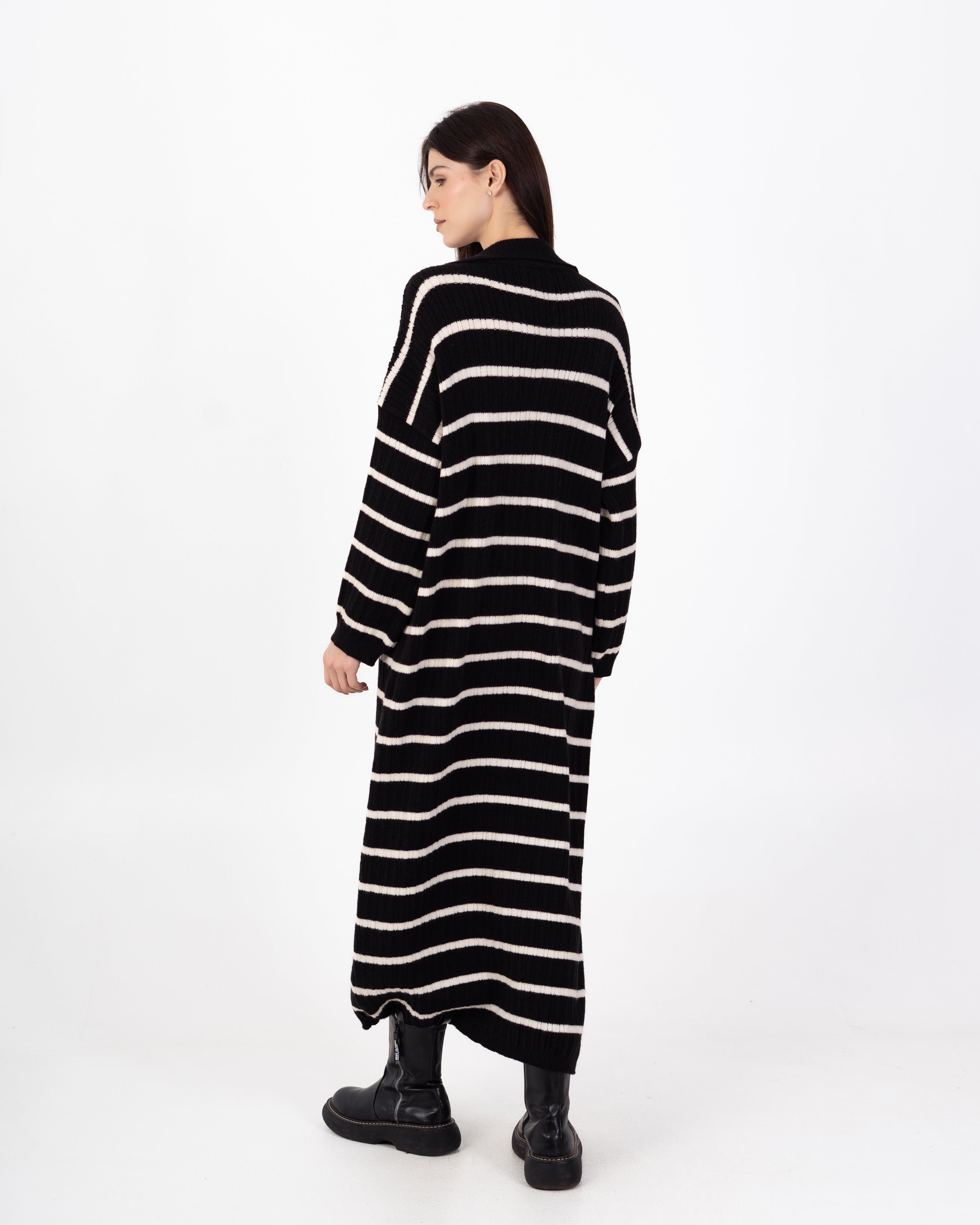 Knitwear Dress – Horizontal Stripes