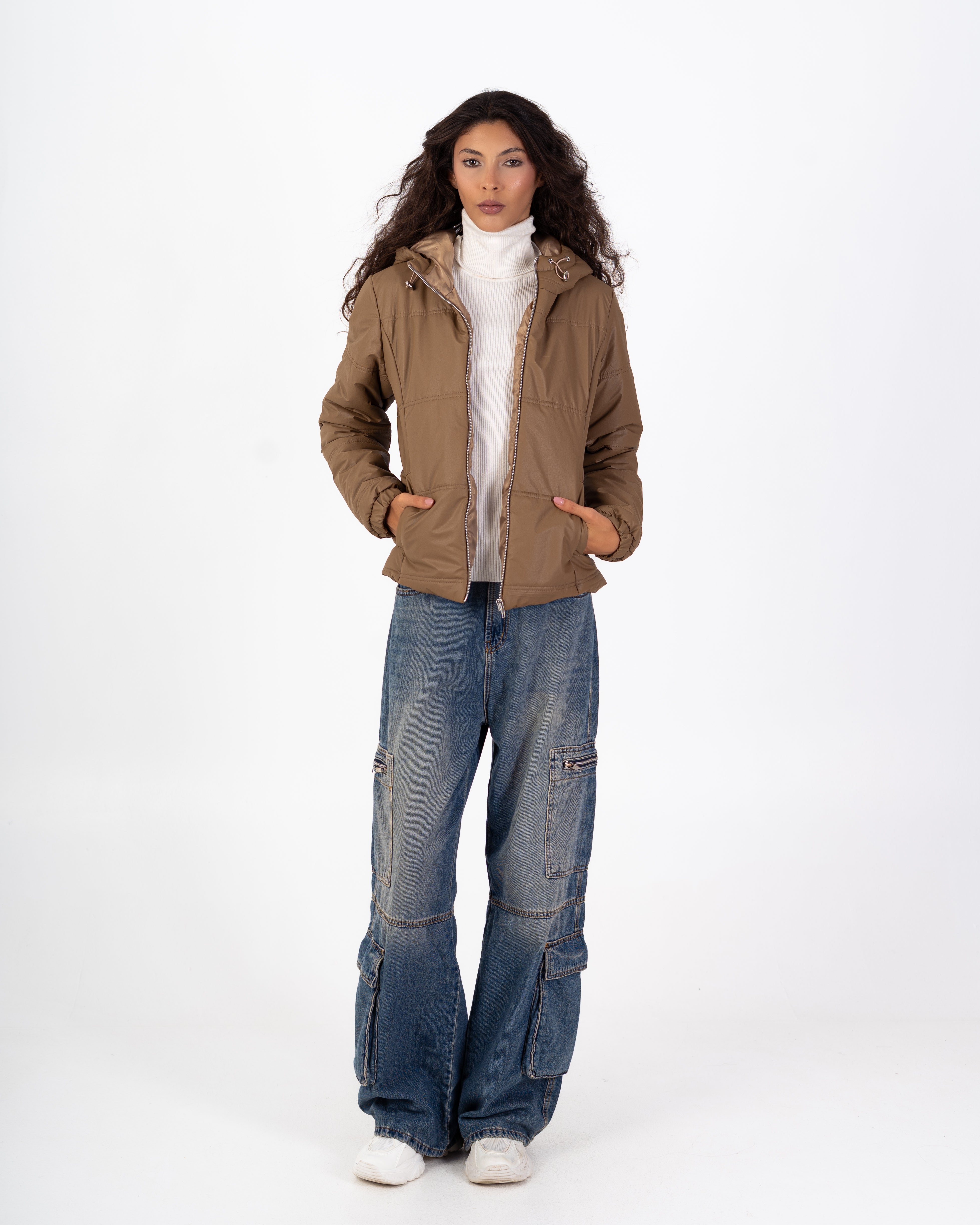 Leather Jacket – Quilted (Hooded)