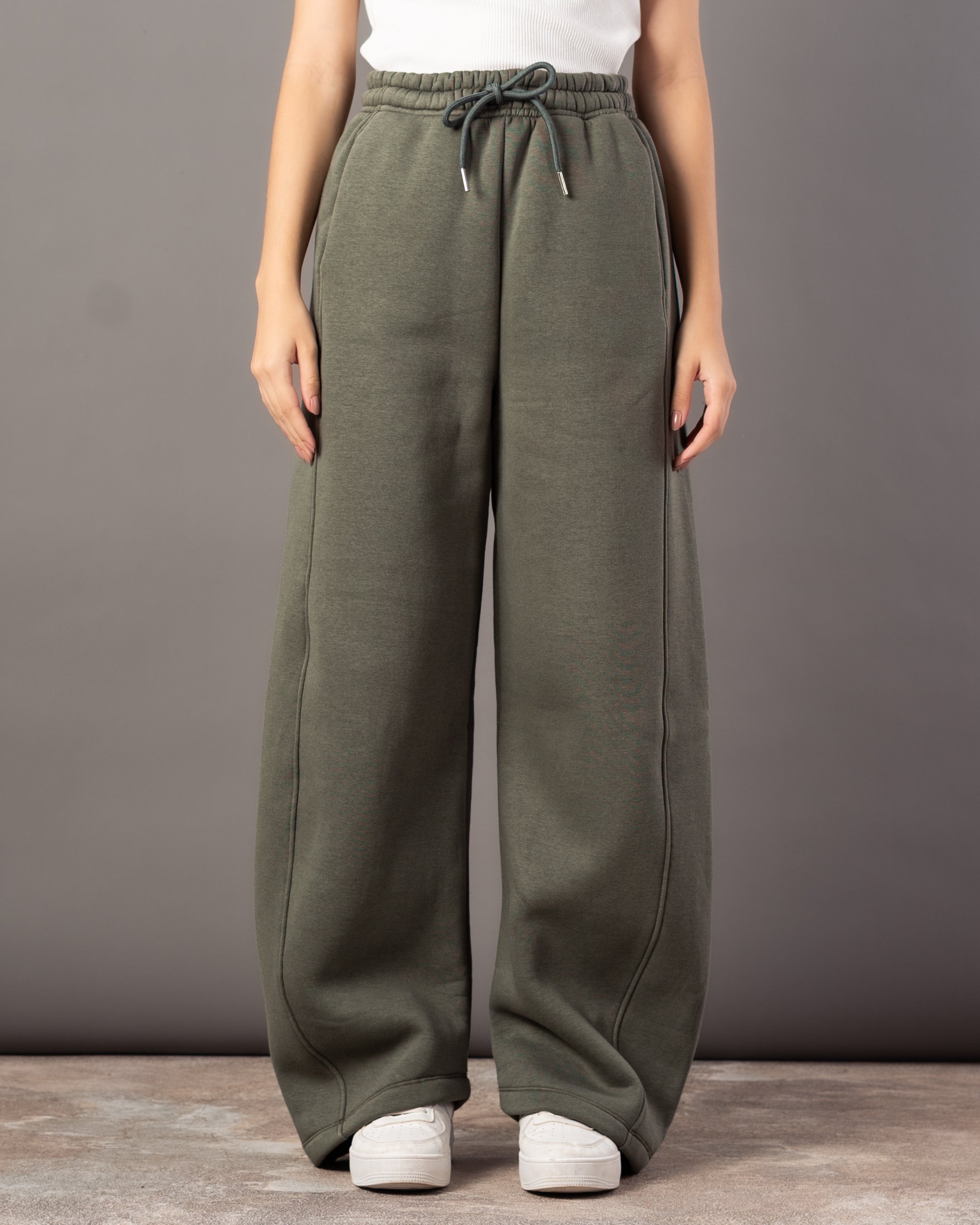 Milton Trouser – Plain Wide-Leg (Double Side Stripes)